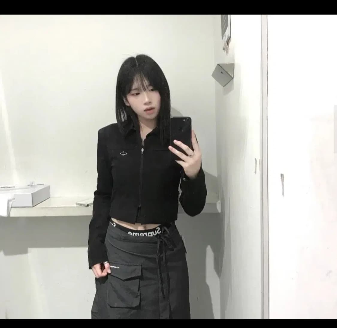 미스치프 유니폼 자켓 셋업 블랙 상품이미지3