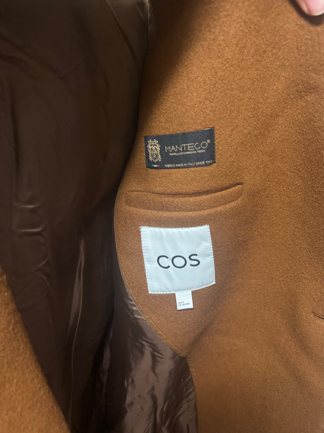 Cos 카멜 모직코트 s 상품이미지5