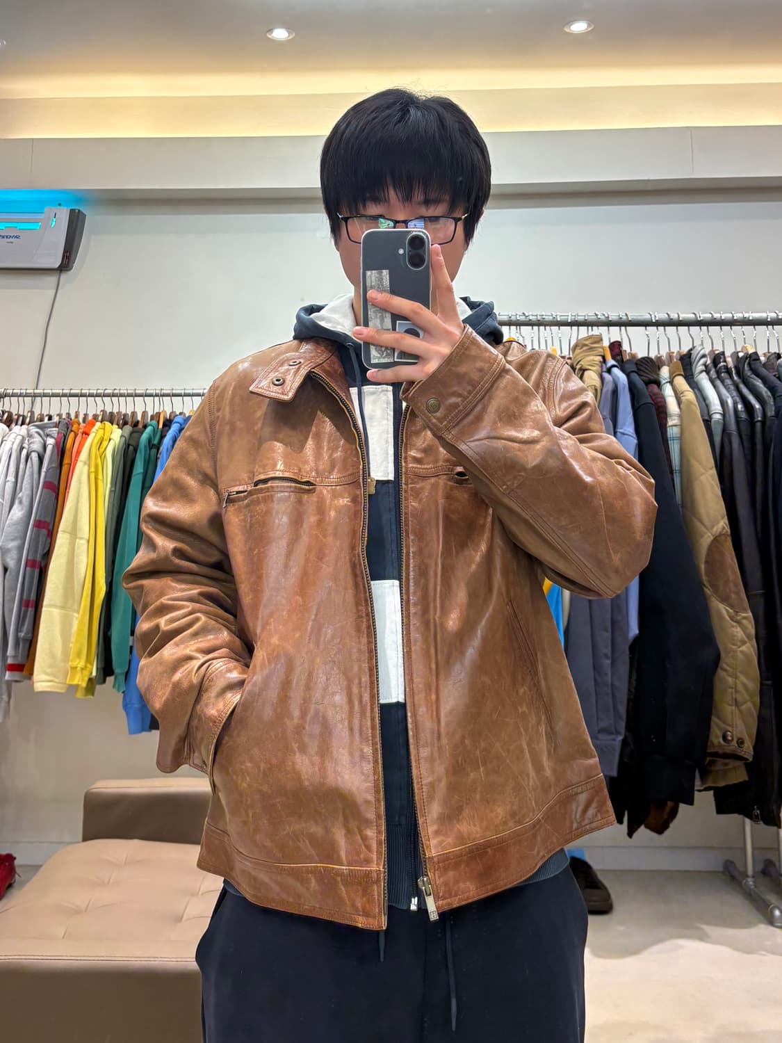 타미힐피거 레더 자켓 상품이미지8