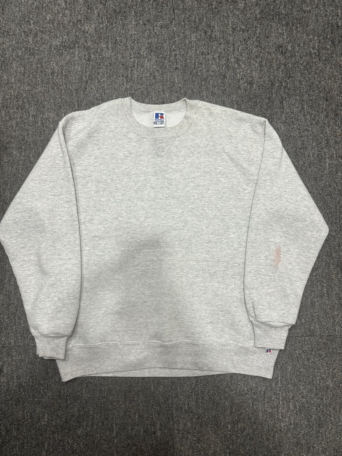90s USA 빈티지 러셀 멜란지 그레이 스웻 XL 상품이미지2