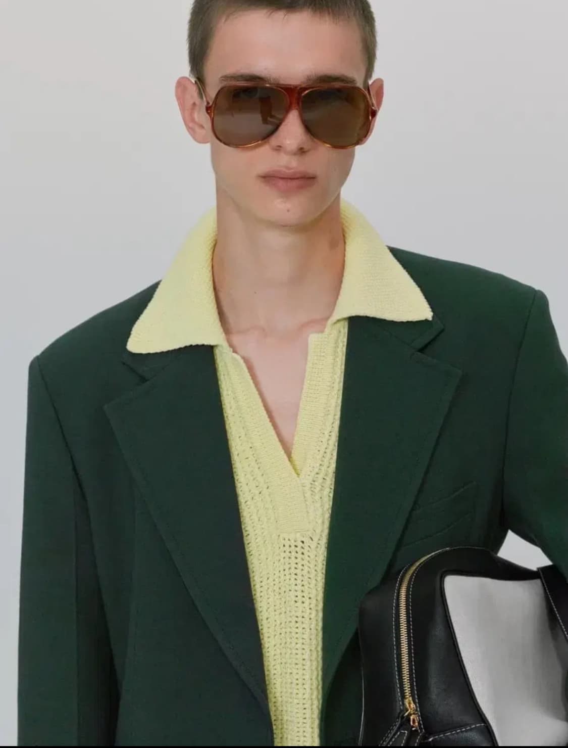 RECTO 20SS 빈티지 그린 블레이저 (S) 상품이미지5