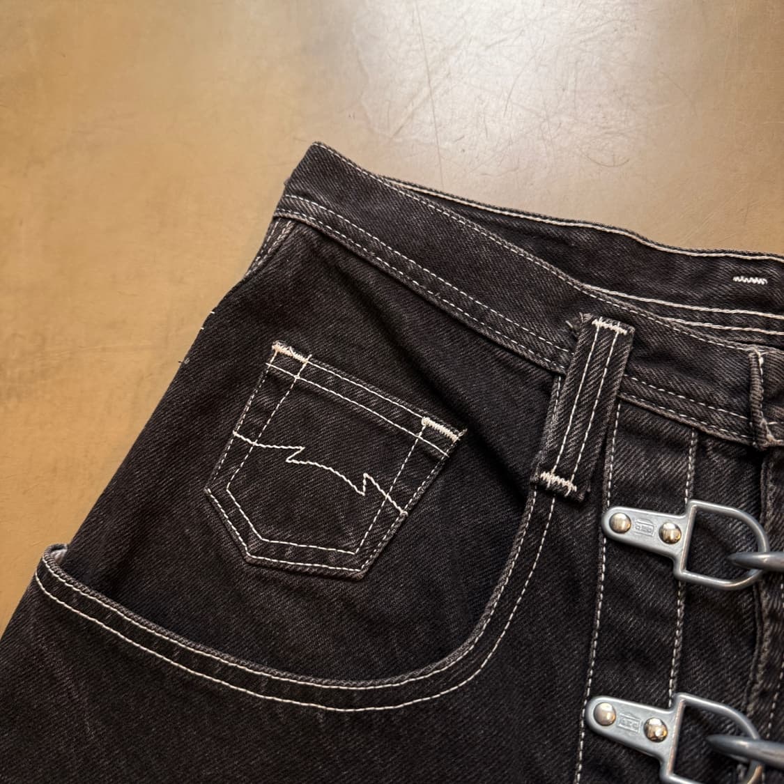 90S 파라수코 파이어후크 데님 팬츠 상품이미지5