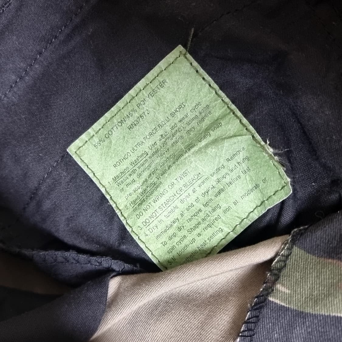 Forty Fine Clothing 카고 반바지 카모카키색 배색(30) 상품이미지7
