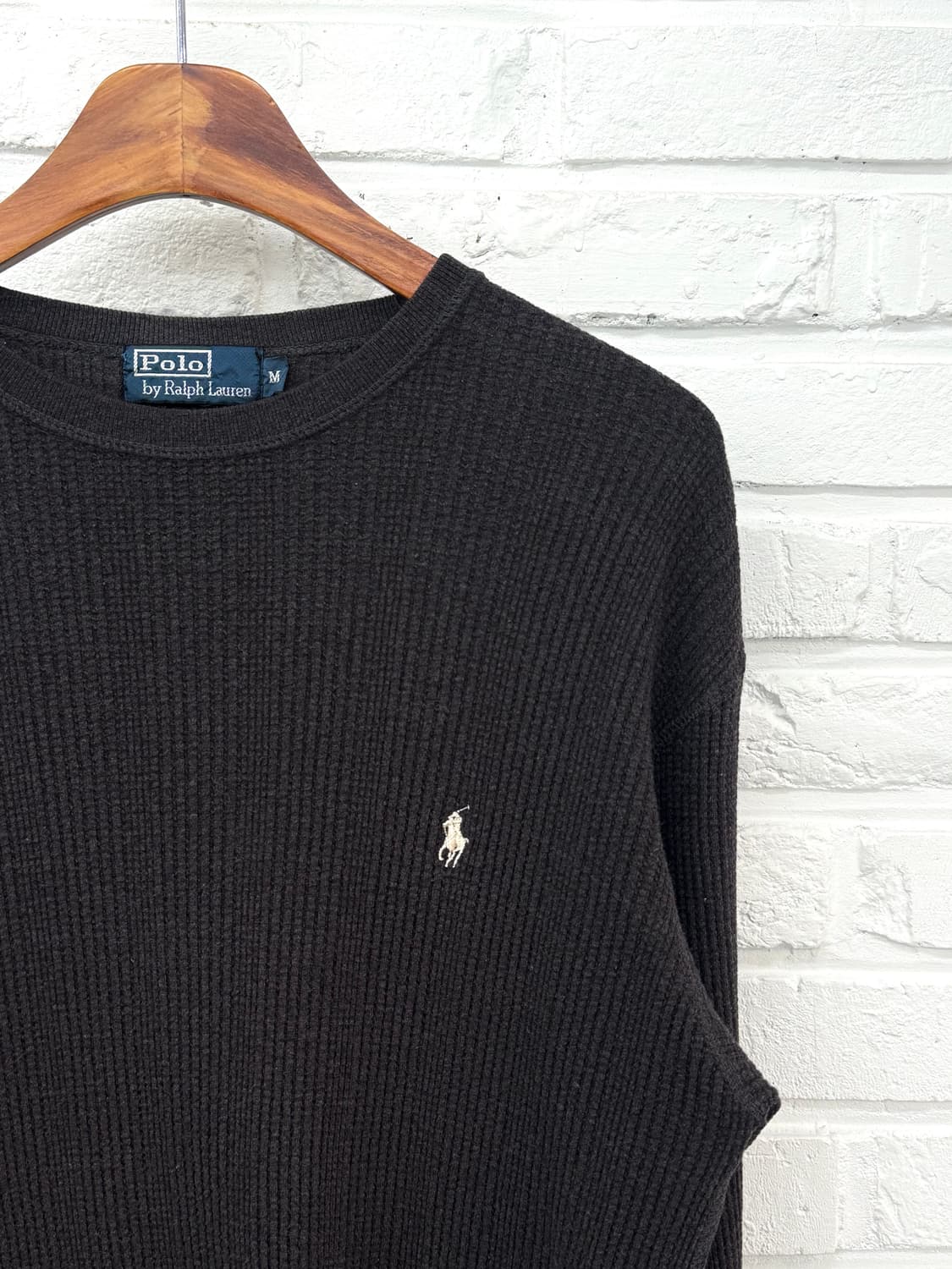 폴로 차콜 니트 상품이미지4