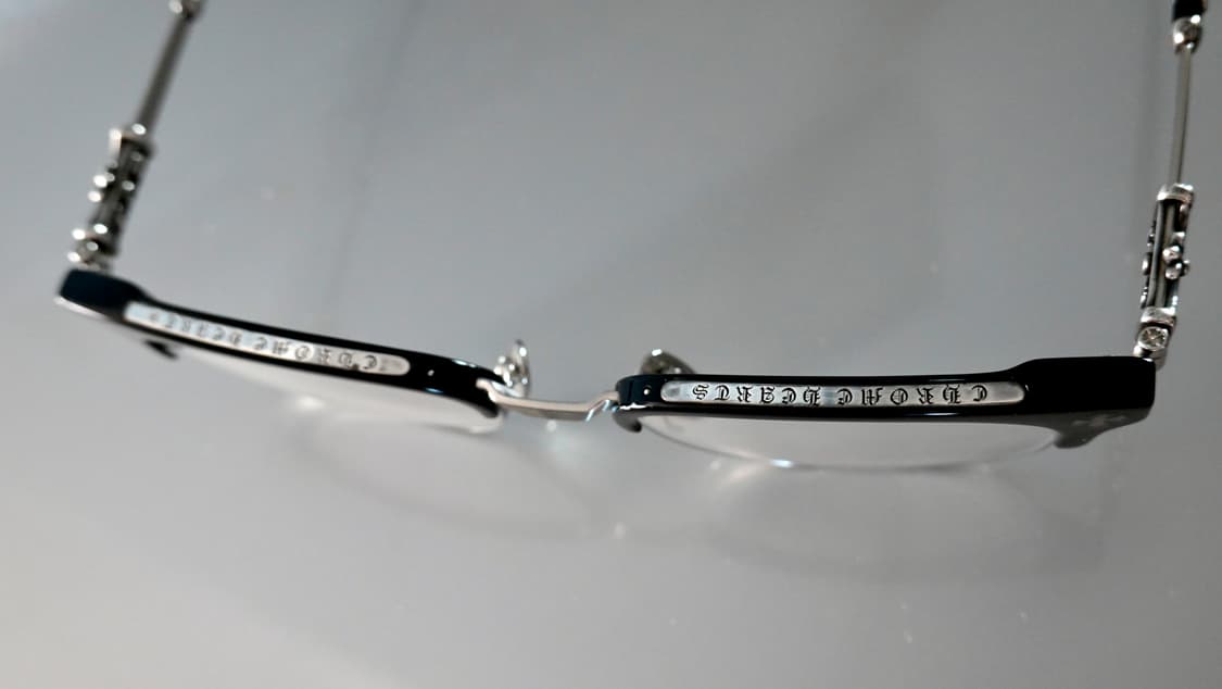 크롬하츠 보넨노이슈어2 블랙/브러쉬드실버 안경 상품이미지5