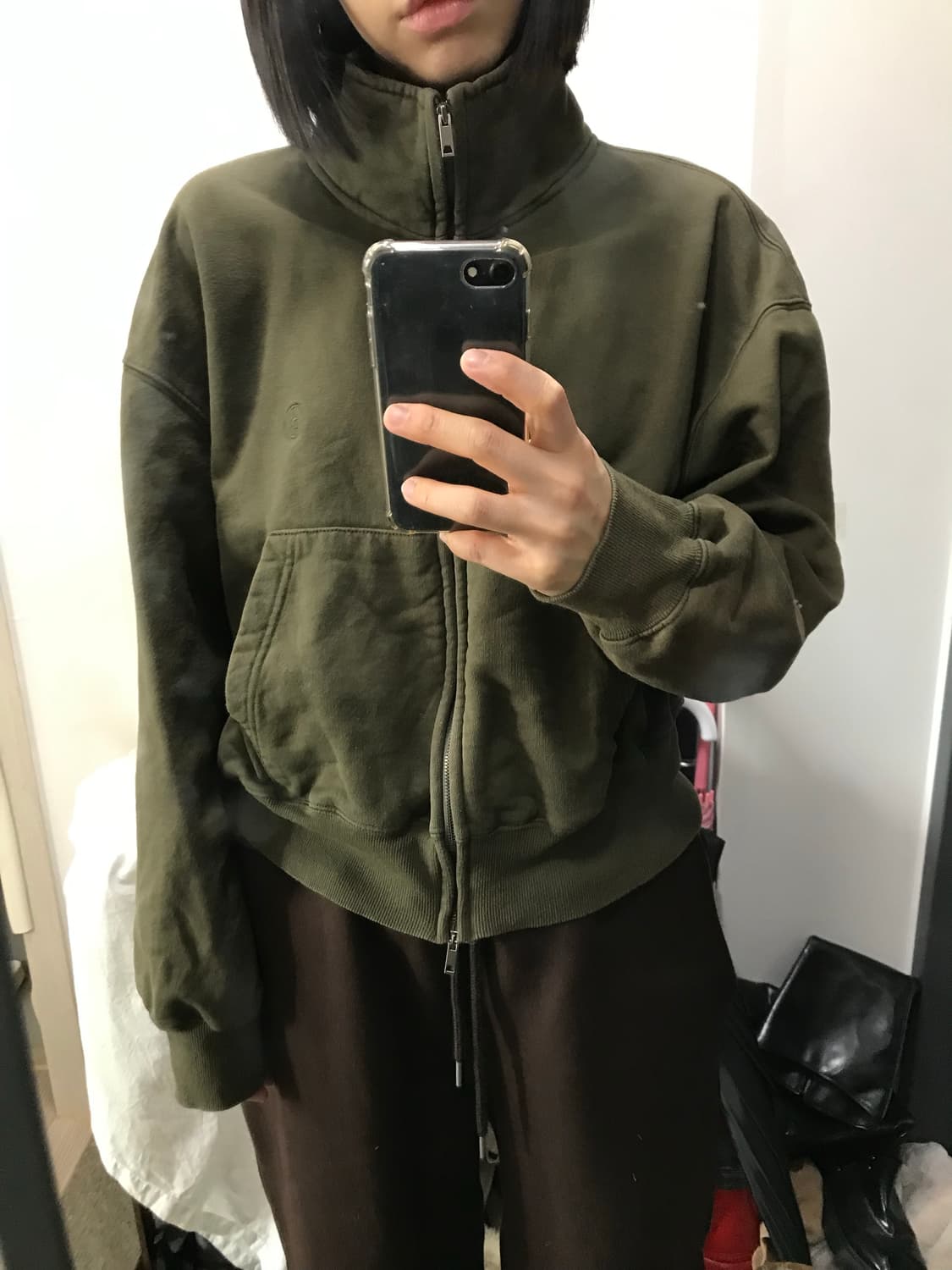 빈티지 기모 집업 상품이미지7