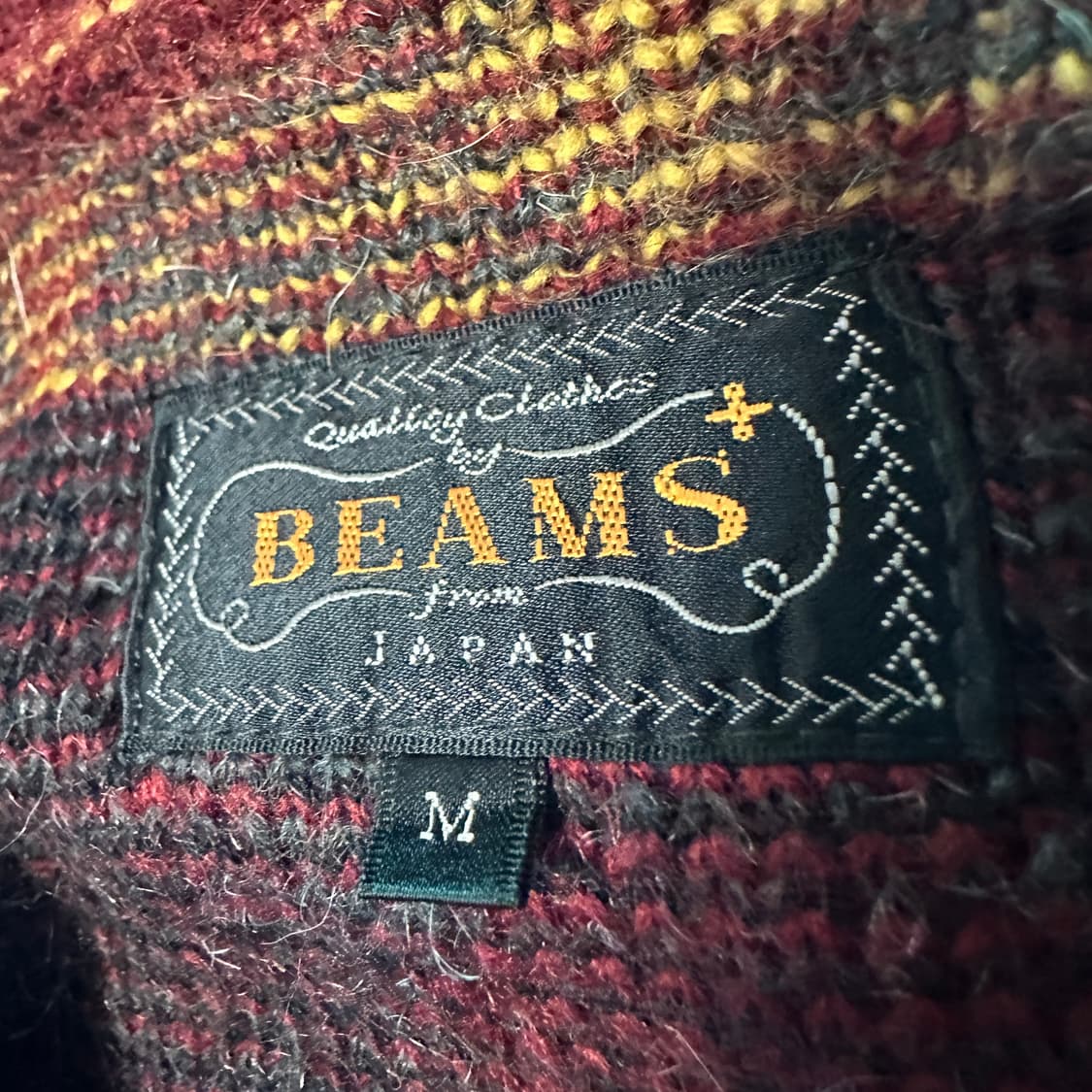 BEAMS PLUS argyle knit cardigan 상품이미지3