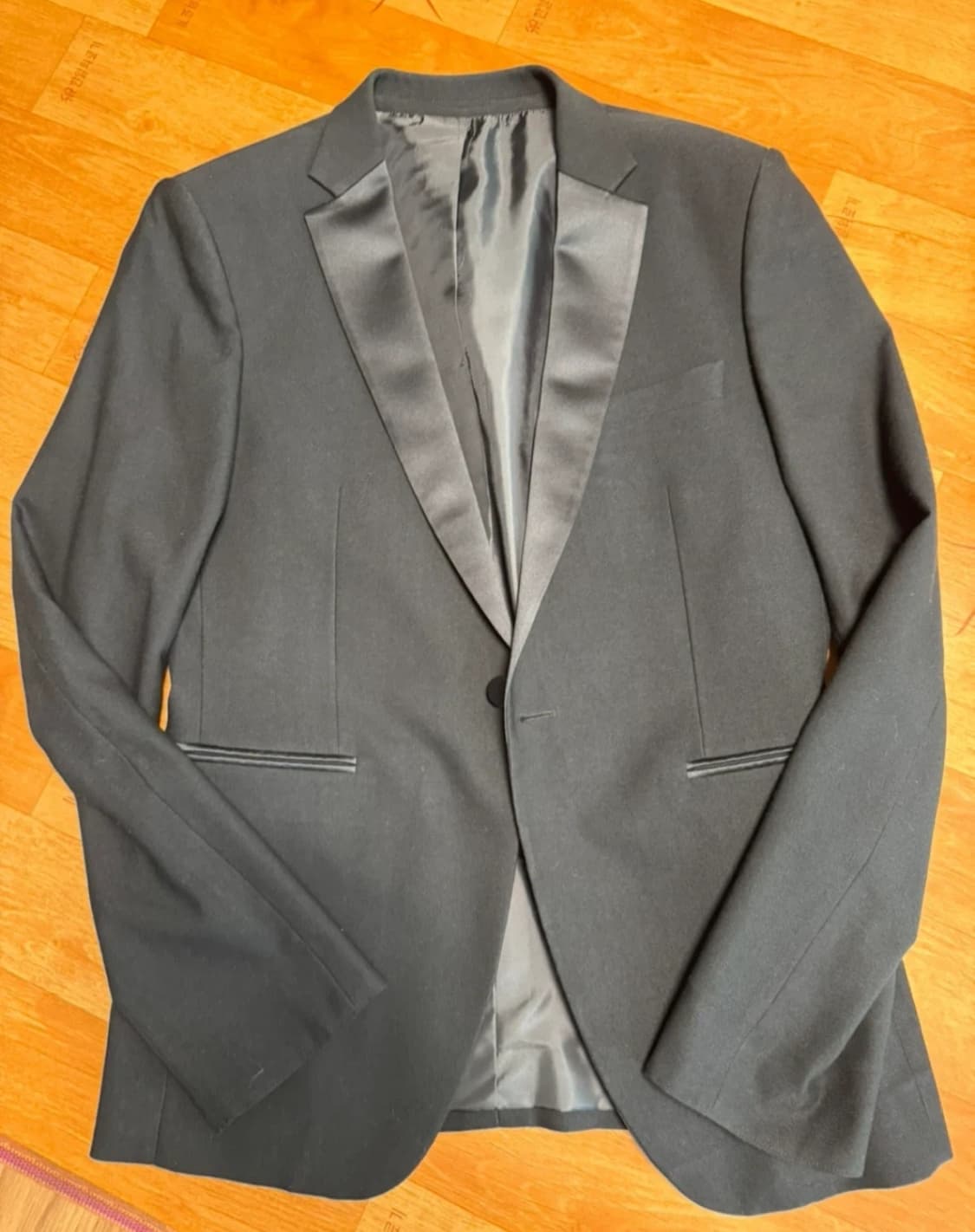 [100/105/110] 블랙 노치드 라펠 턱시도 수트 자켓 상품이미지1