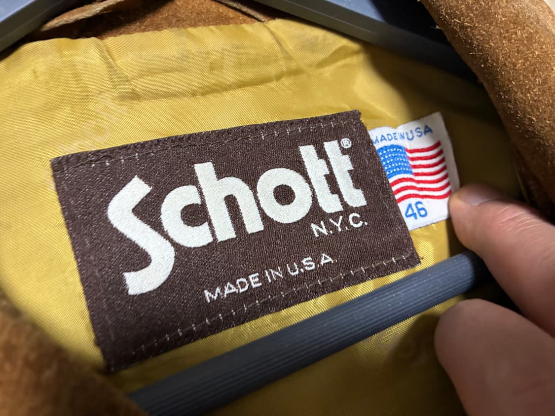 80s 쇼트 Schott 스웨이드 트러커 3세대 상품이미지5