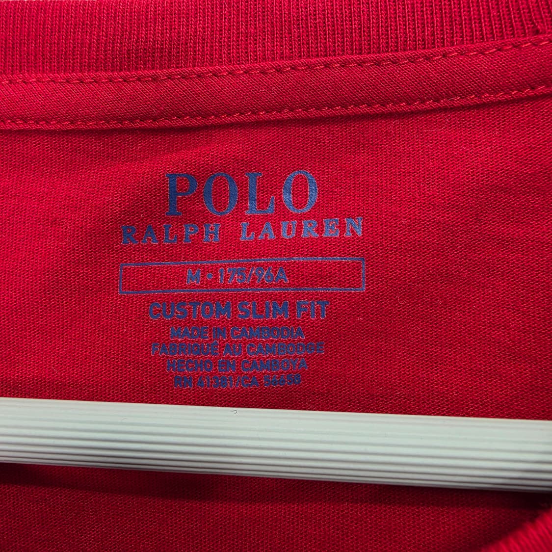 폴로랄프로렌 자수 로고 반팔 티셔츠 렌드 M사이즈 새상품 남여공용 상품이미지5