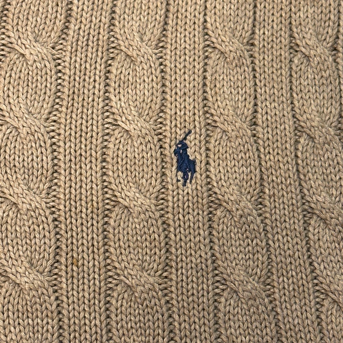 폴로 케이블 니트 베스트 조끼 베이지 (XL) 105 상품이미지3