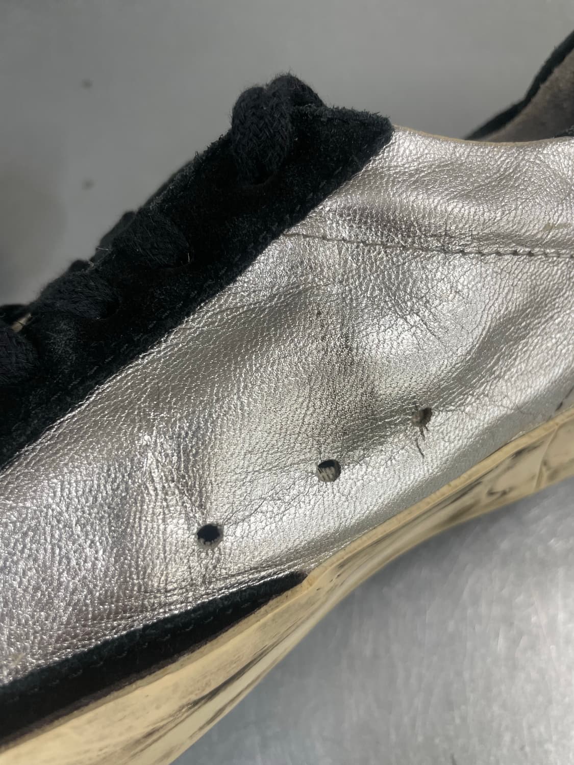 골든구스 슈퍼스타 메탈릭실버 40 상품이미지9