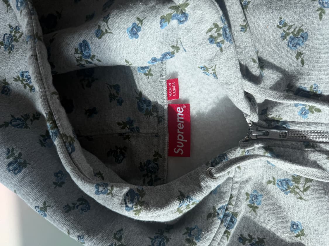 SUPREME 플로럴 프린트 후드 집업 상품이미지3