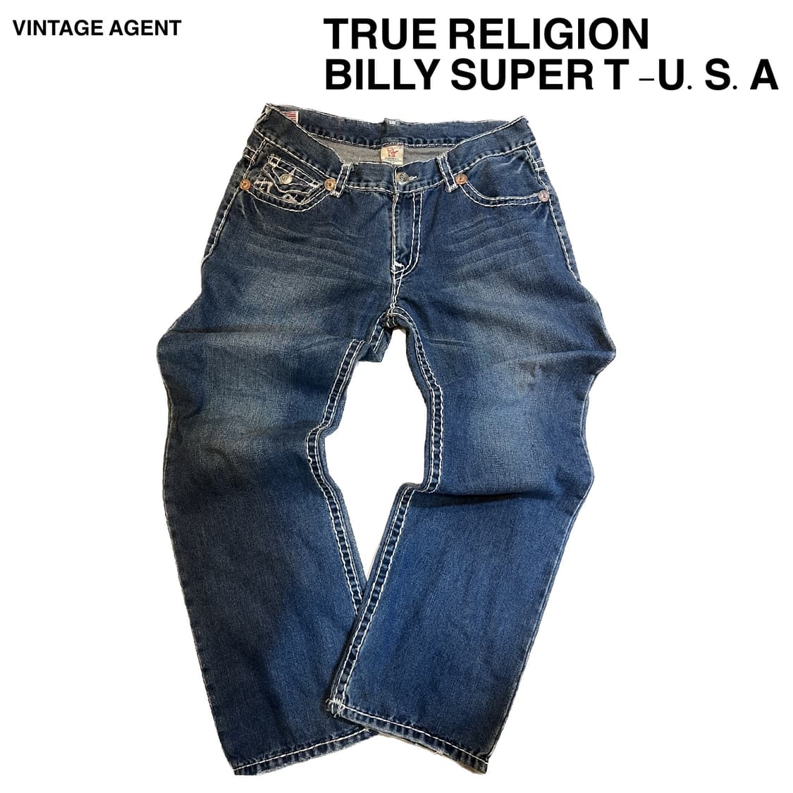 [38x33]트루릴리젼 USA 빌리슈퍼 데님 진 상품이미지3