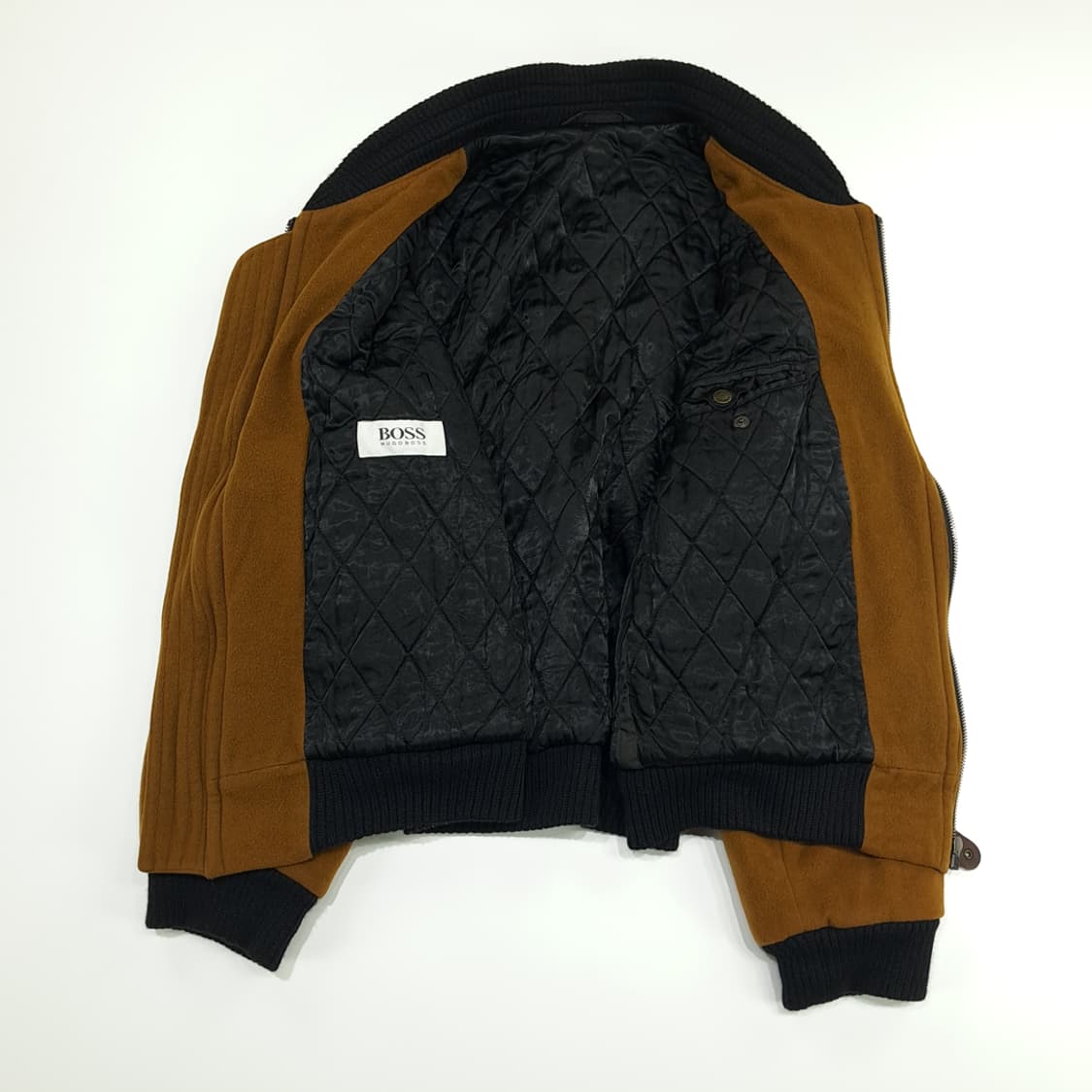 CN733 XL 휴고 보스 80s 울 캐시미어 봄버자켓 상품이미지5