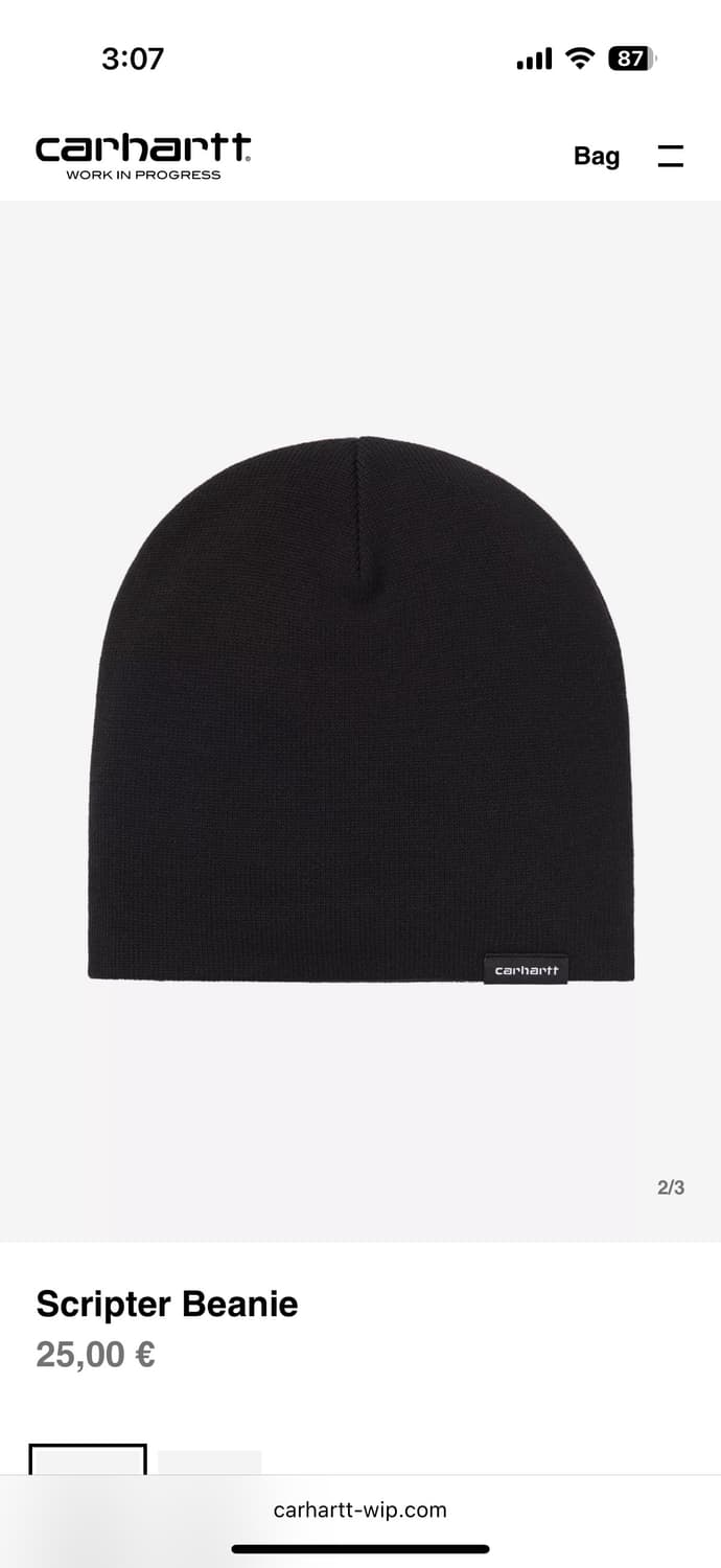 Carhartt scripter beanie 칼하트 스크립터 비니 상품이미지1