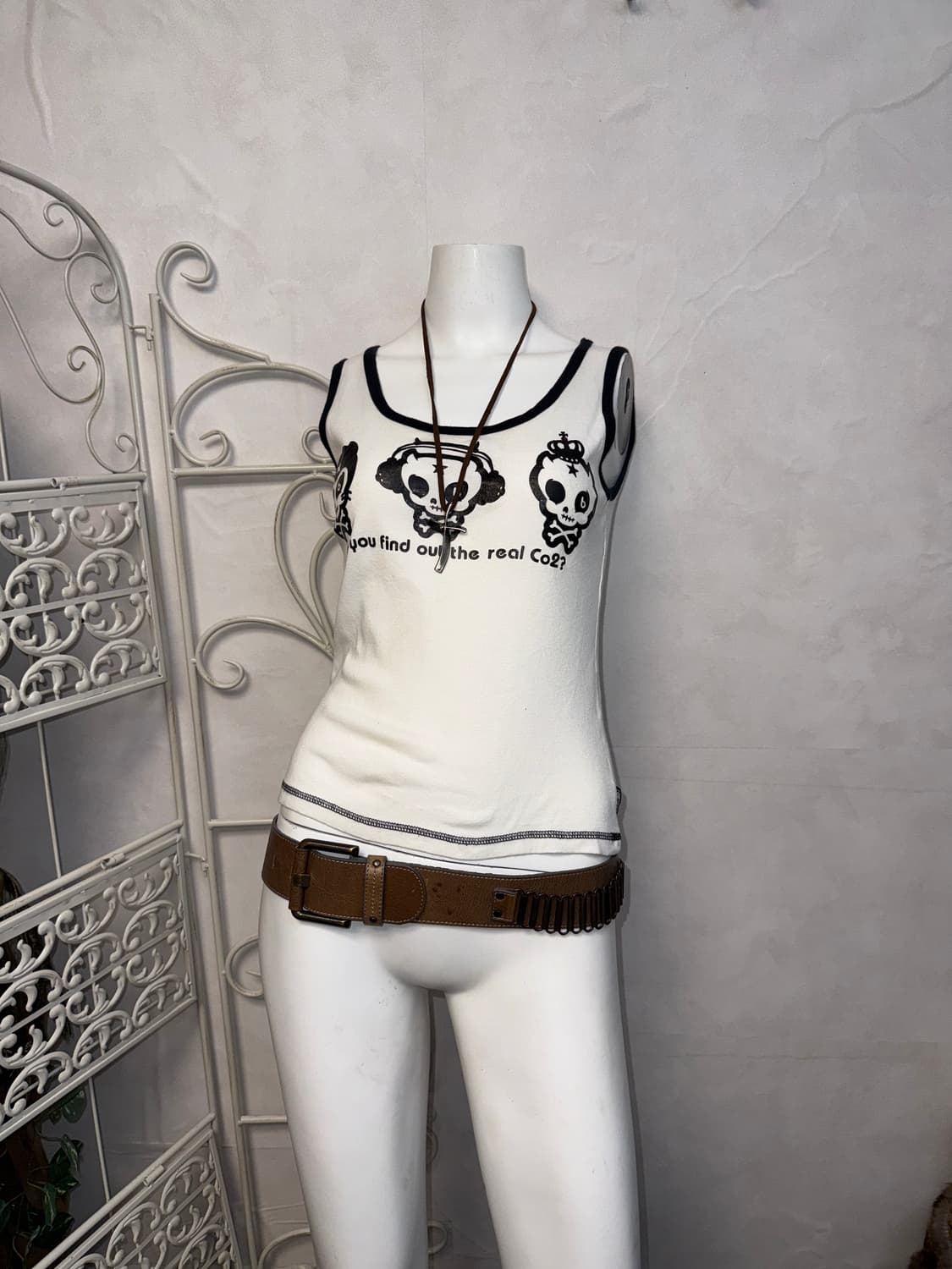 Ba-tsu club black&white devil sleeveless 상품이미지1