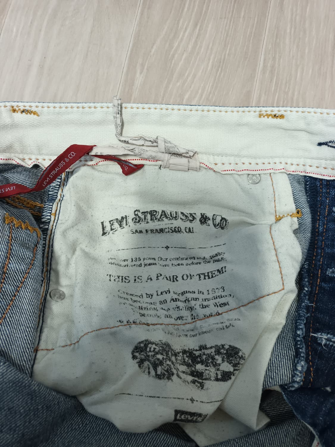 리바이스 청바지 캘리포니아 데님팬츠 32  상품이미지5