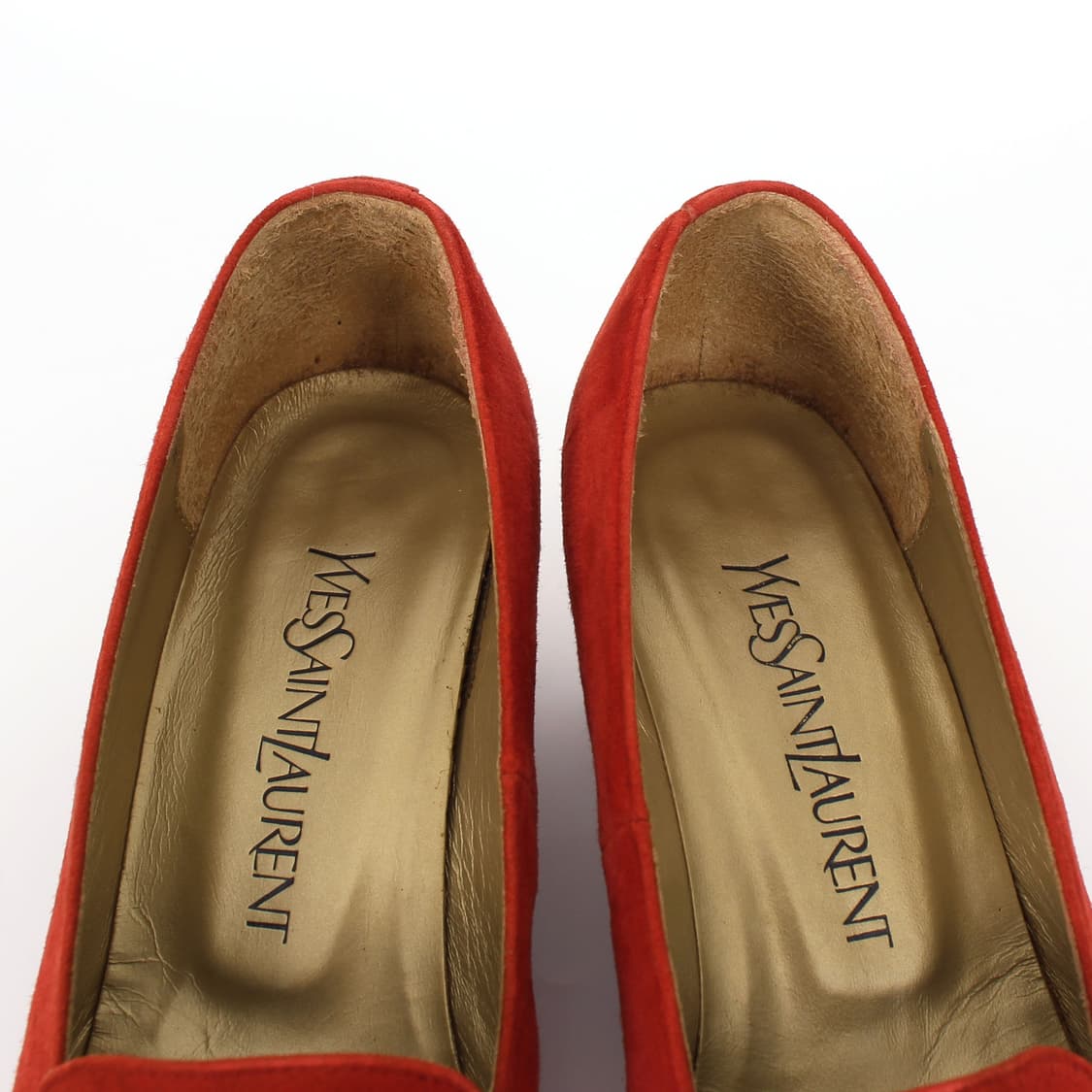 Yves Saint Laurent YSL 레드 스웨이드 펌프스 힐 상품이미지3