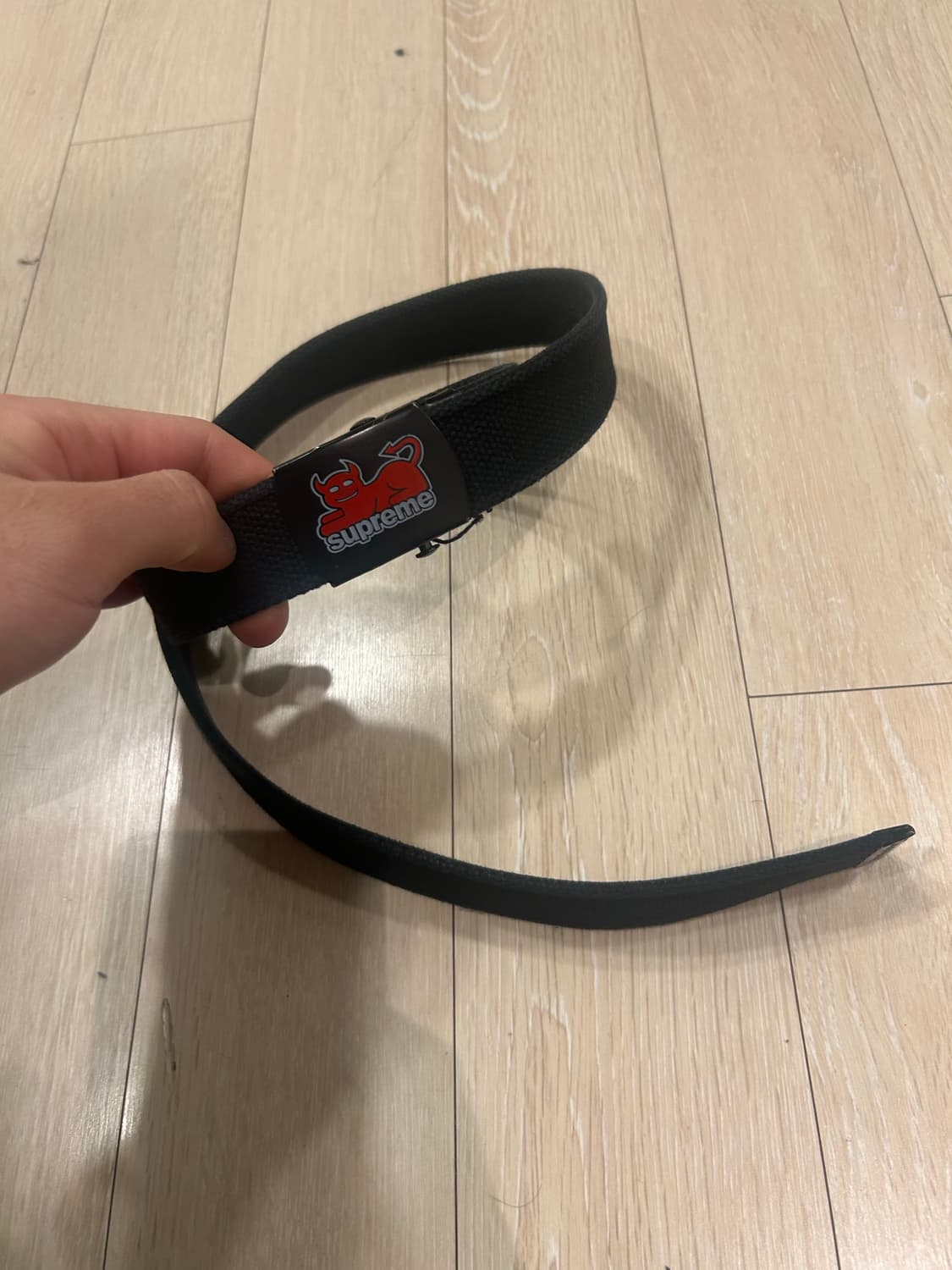 슈프림 토이머신 웨빙 벨트 24ss  블랙 상품이미지2