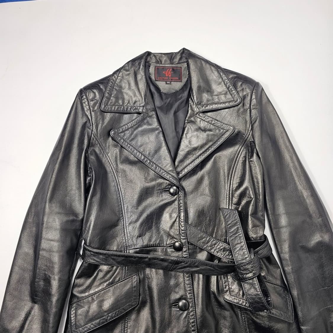 빈티지 소가죽 트렌치 코트 66 상품이미지3