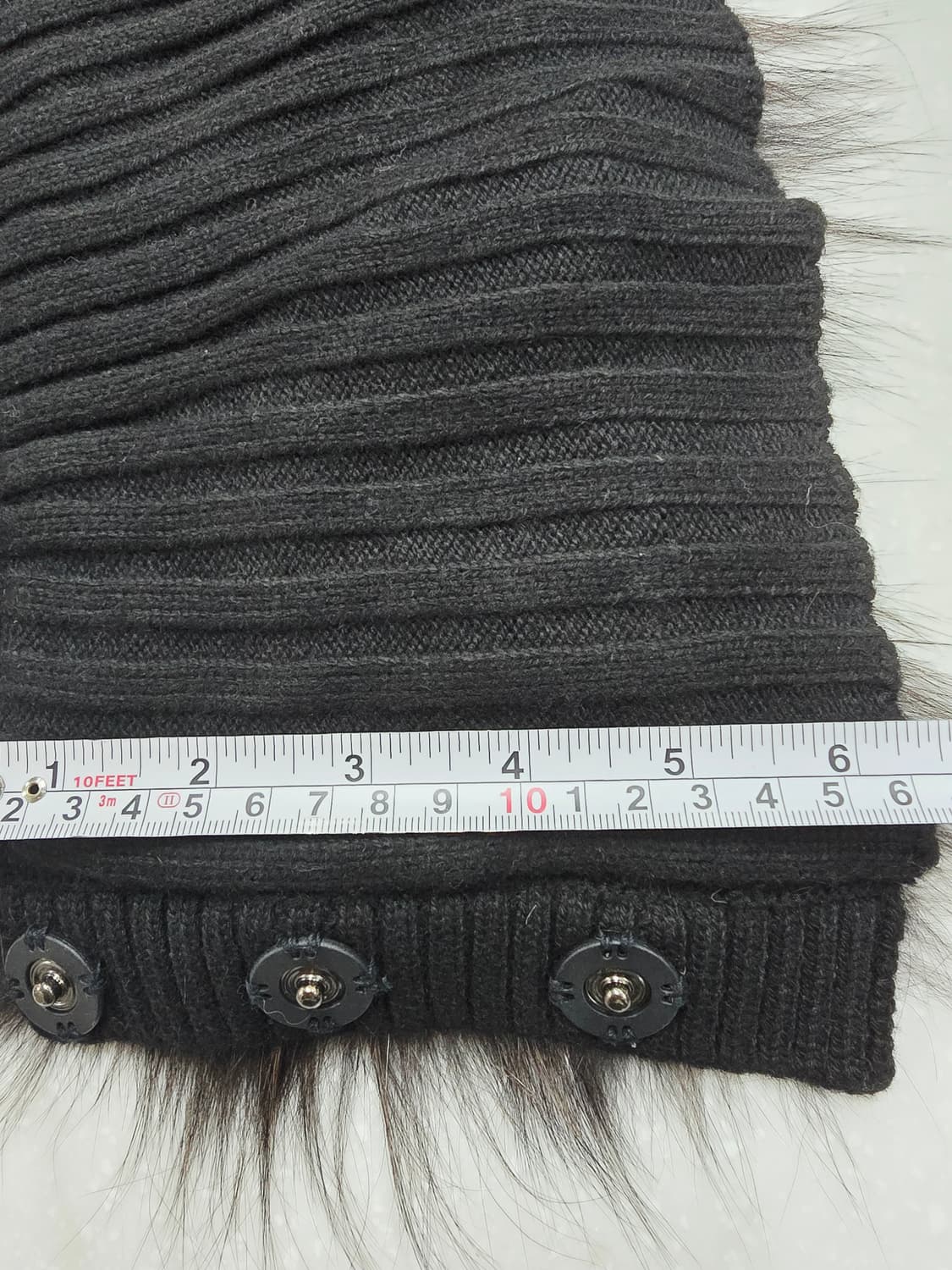 KL by lynn 갈색 니트 폭스 퍼 넥밴드 상품이미지5