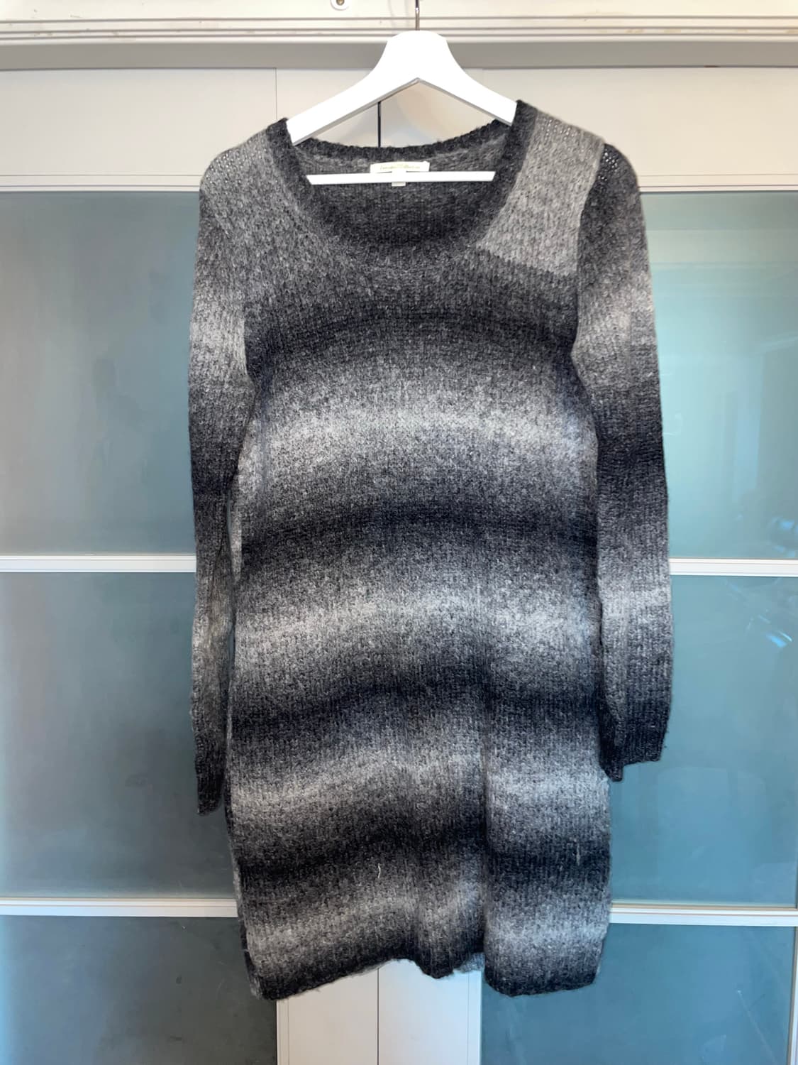 빈티지 그레이 그라데이션 니트 원피스 상품이미지2