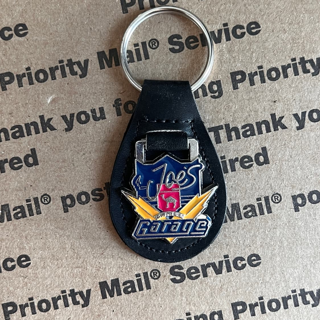 90s vtg Joe’s Garage Leather Keyring 상품이미지1