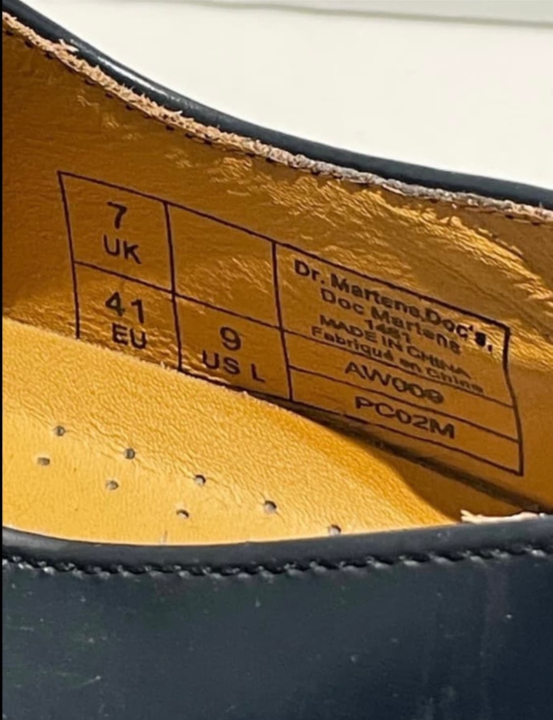 닥터마틴 1461 다크네이비 3홀 더비슈즈 로퍼 상품이미지8