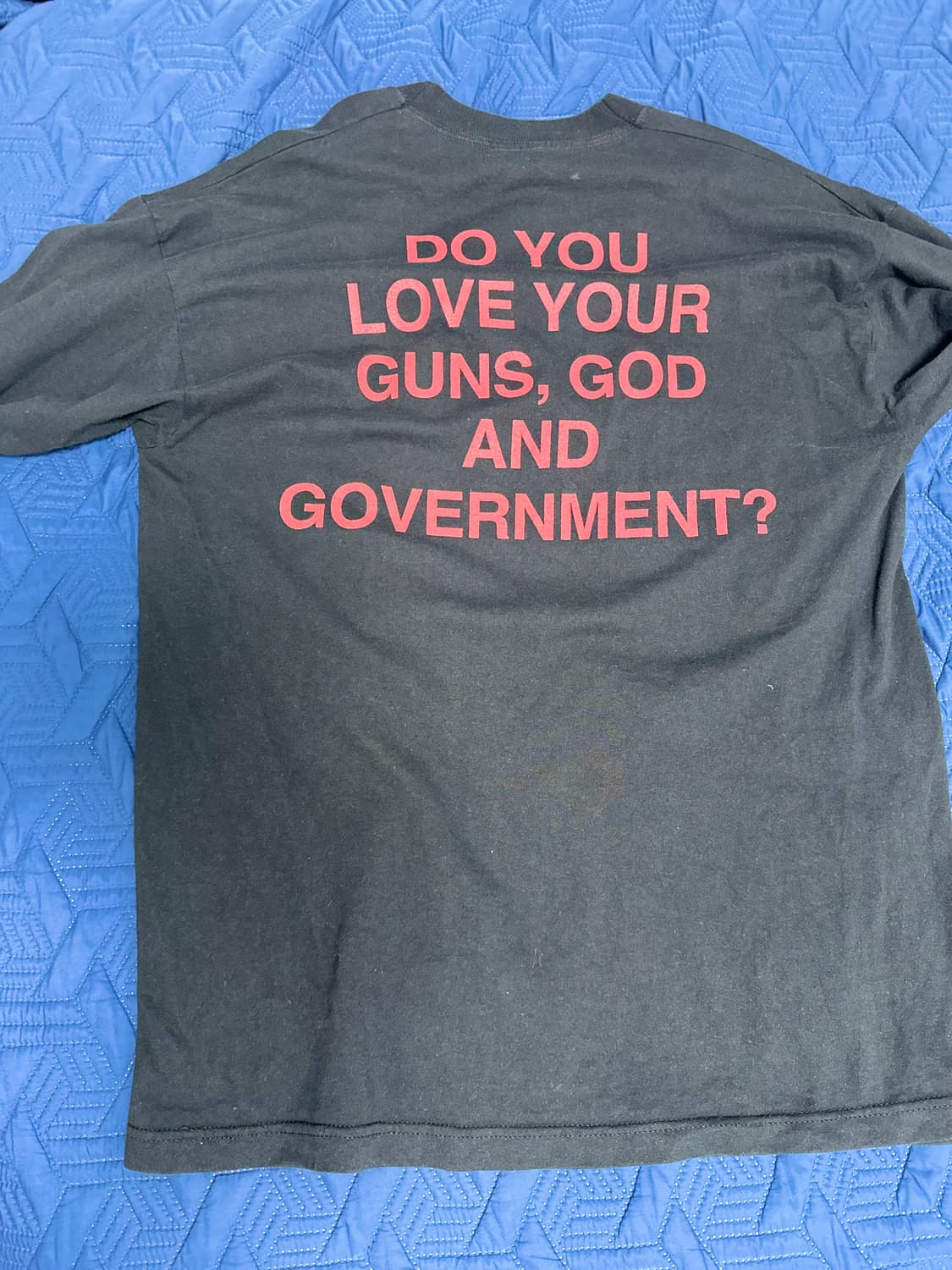 00s 마릴린 맨슨 gun god government 빈티지 롱슬 상품이미지2