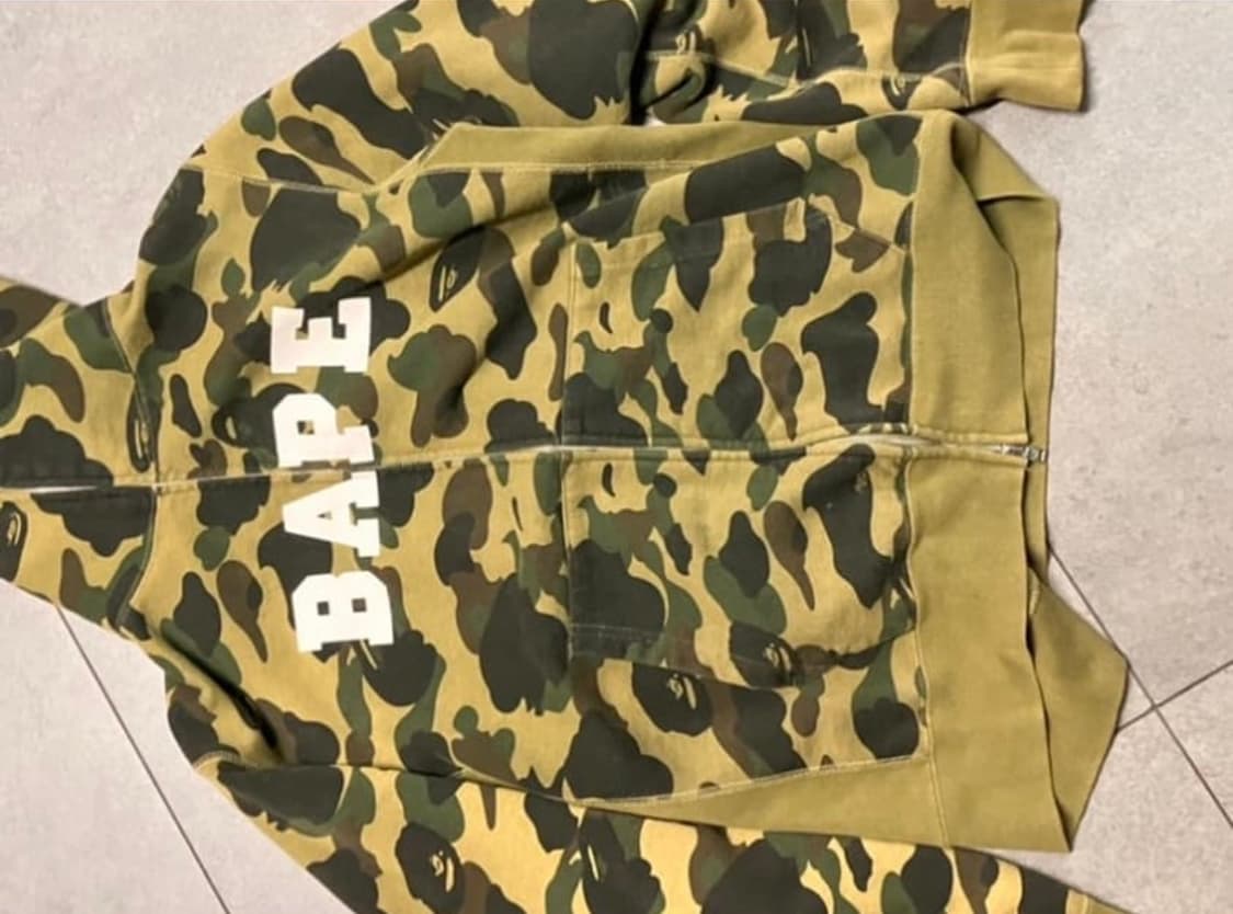 베이프 크리스탈 녹계 후드집업 상품이미지2