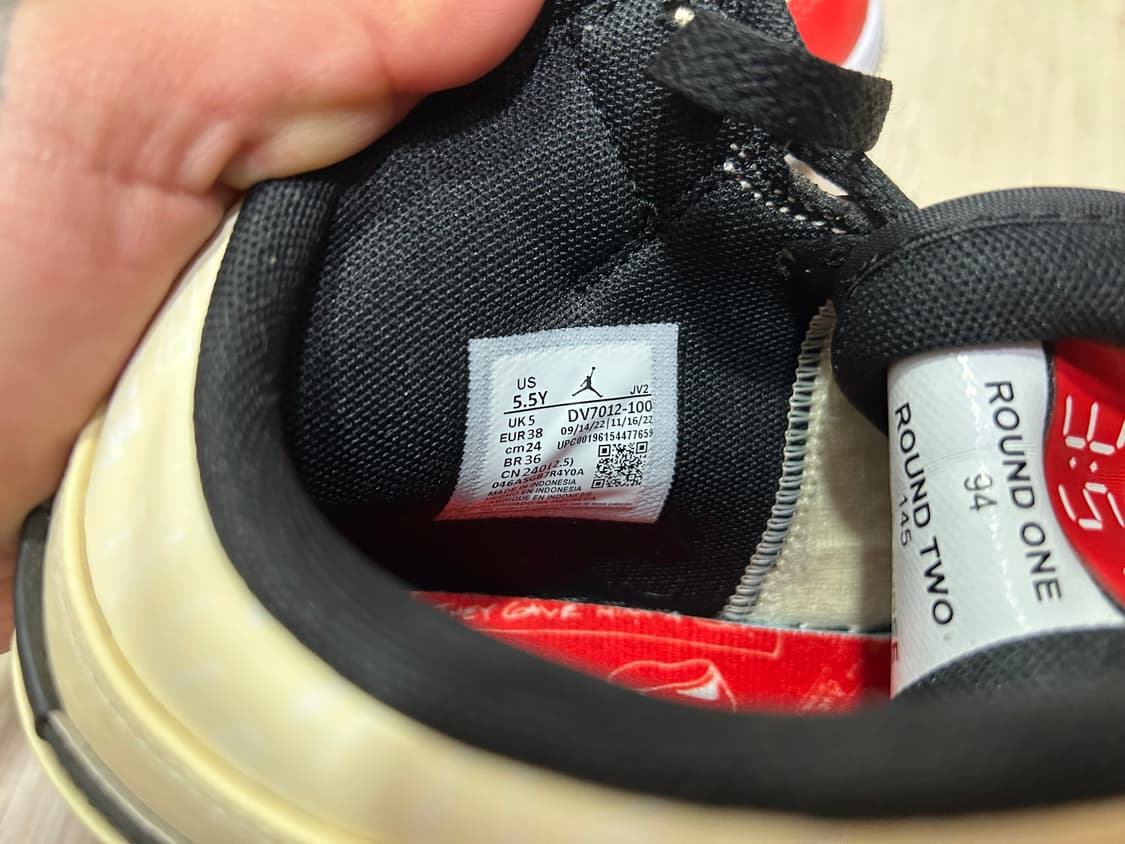 (GS) 조던 1 미드 SS 무슬린 칠리 레드 상품이미지3