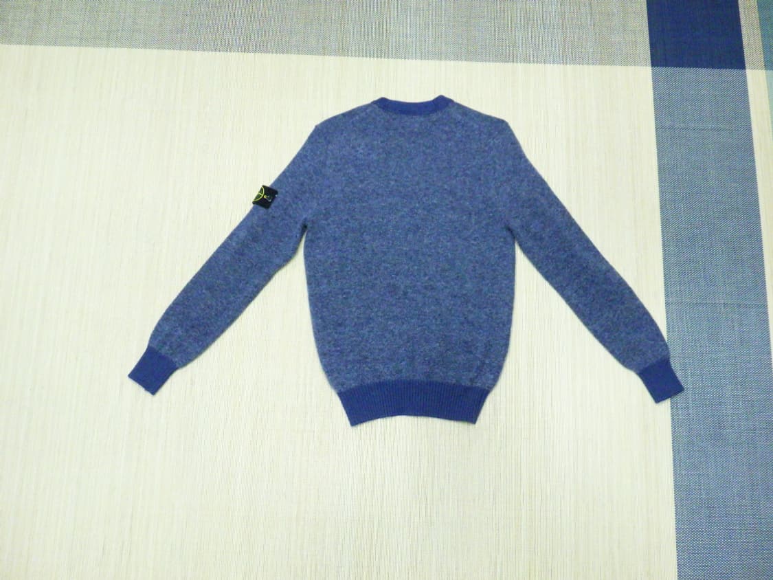 (L/100) 스톤아일랜드 남성 울혼방 라운드넥 니트 상품이미지2