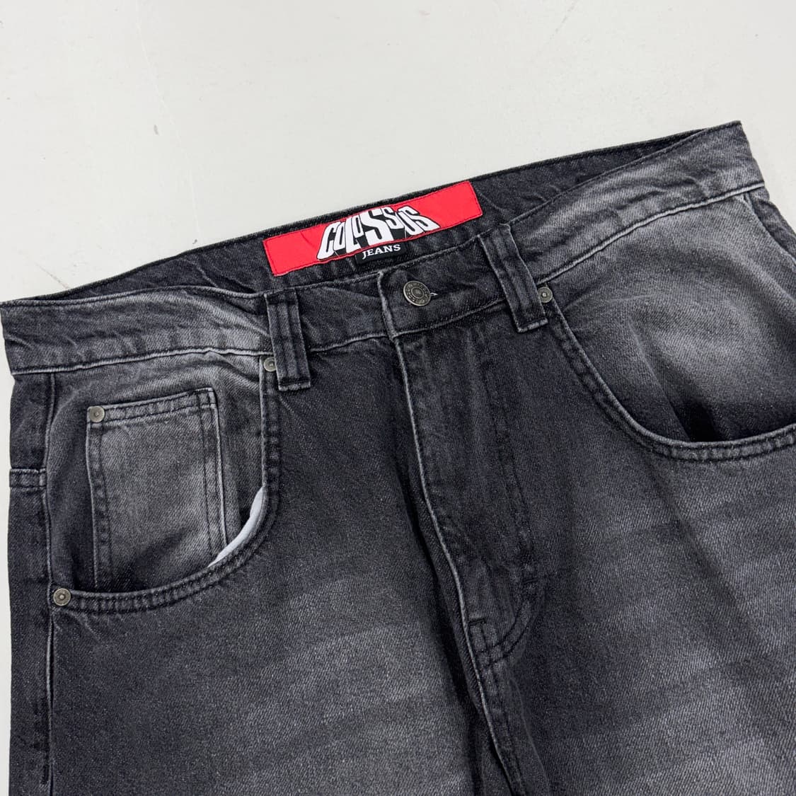 제이디드런던 콜로수스 워싱 블랙 와이드 데님팬츠 상품이미지4