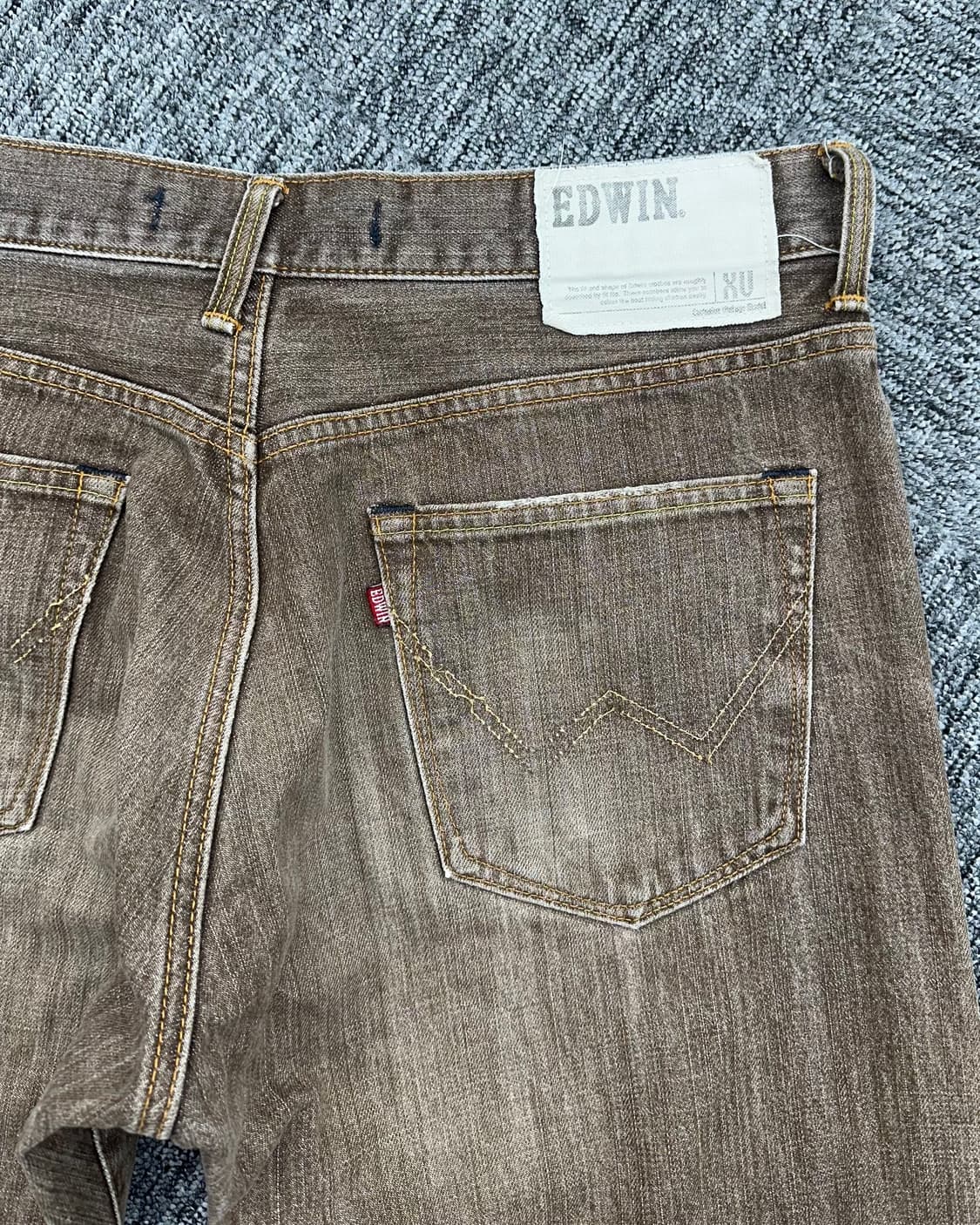 (허단46)90'S EDWIN 404 브라운워싱-M1077 상품이미지6