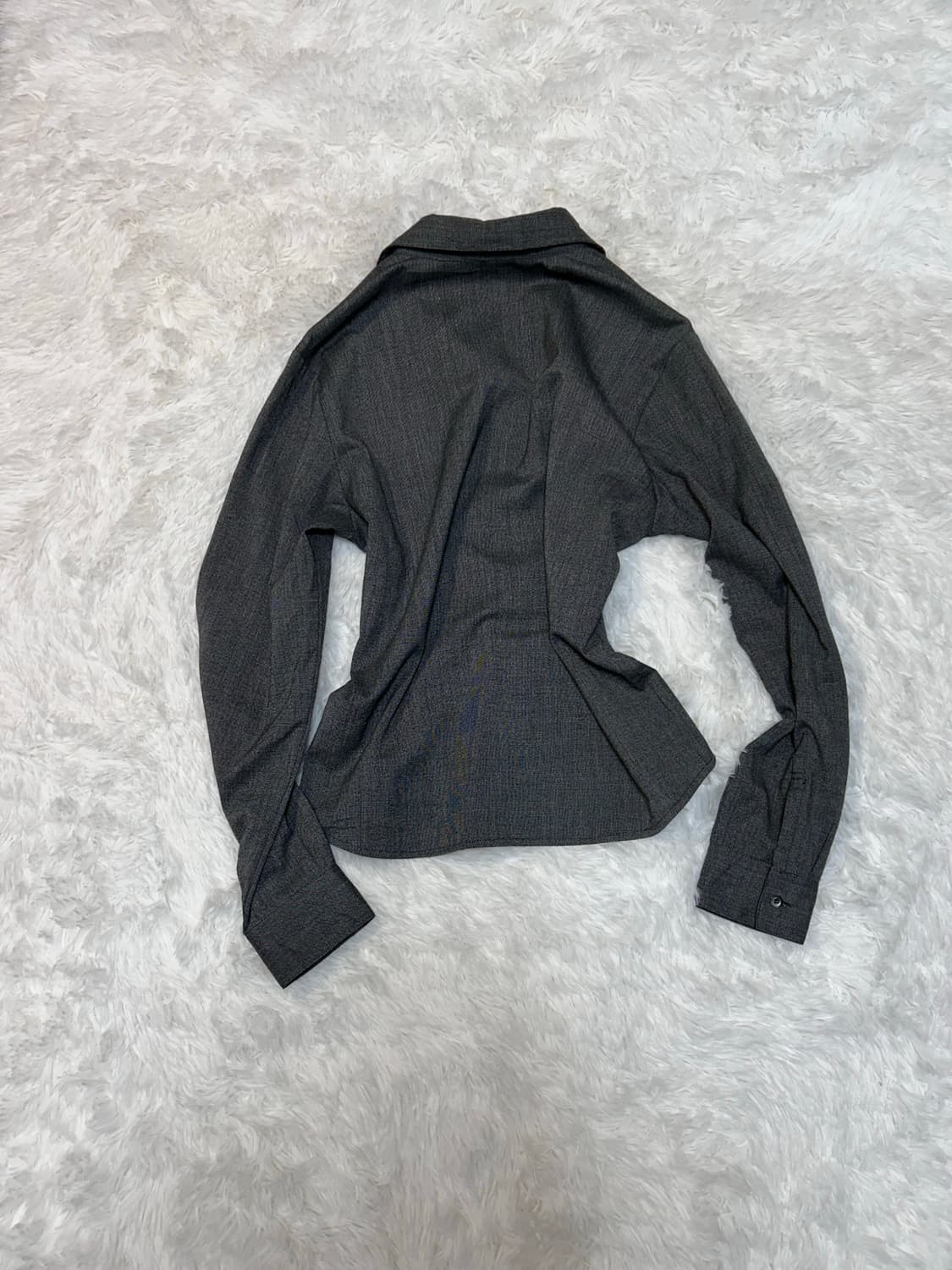 chic charcoal button shirt 상품이미지3