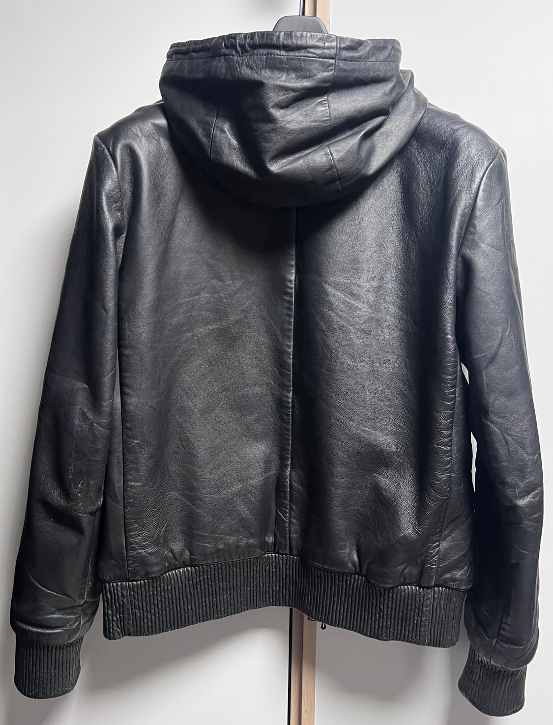 랙 앤 본 rag bone 양가죽 펑크 락시크 후드 가죽 자켓 M 상품이미지4