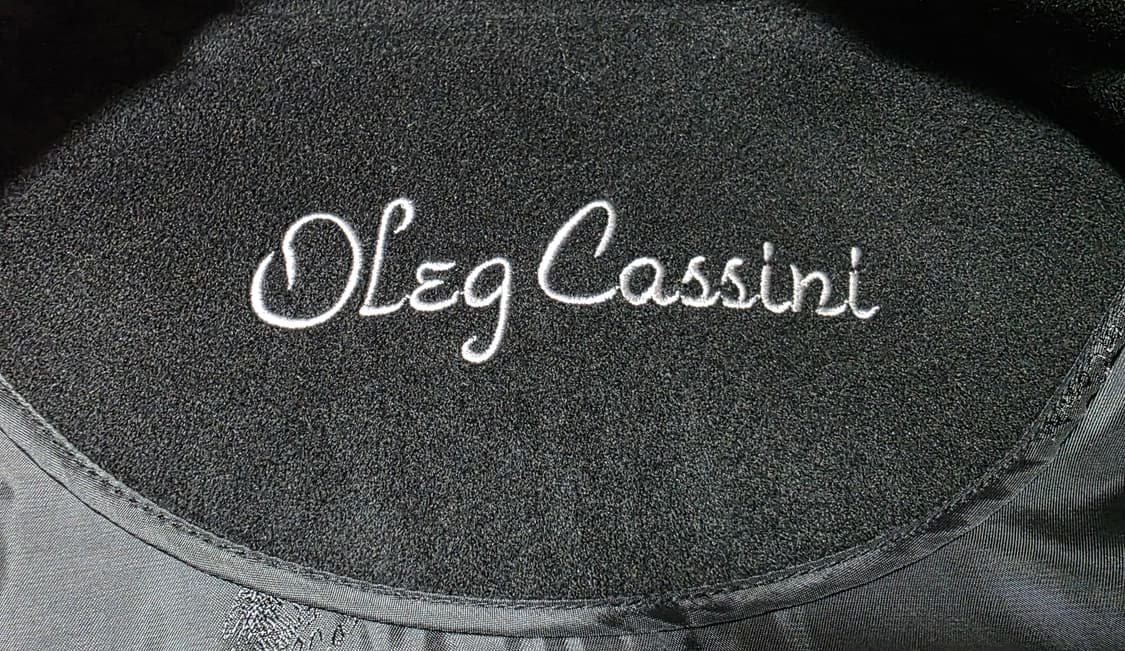 올렉 카시니 캐시미어100% 빈티지 블랙 하프 코트 상품이미지4