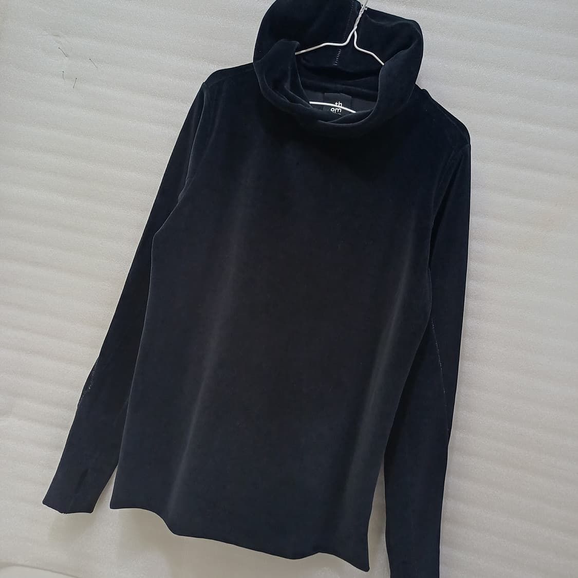 정품 Thom/Krom 벨벳 후드 티 남성 S 살짝롱 도톰 사랑봉봉 상품이미지2