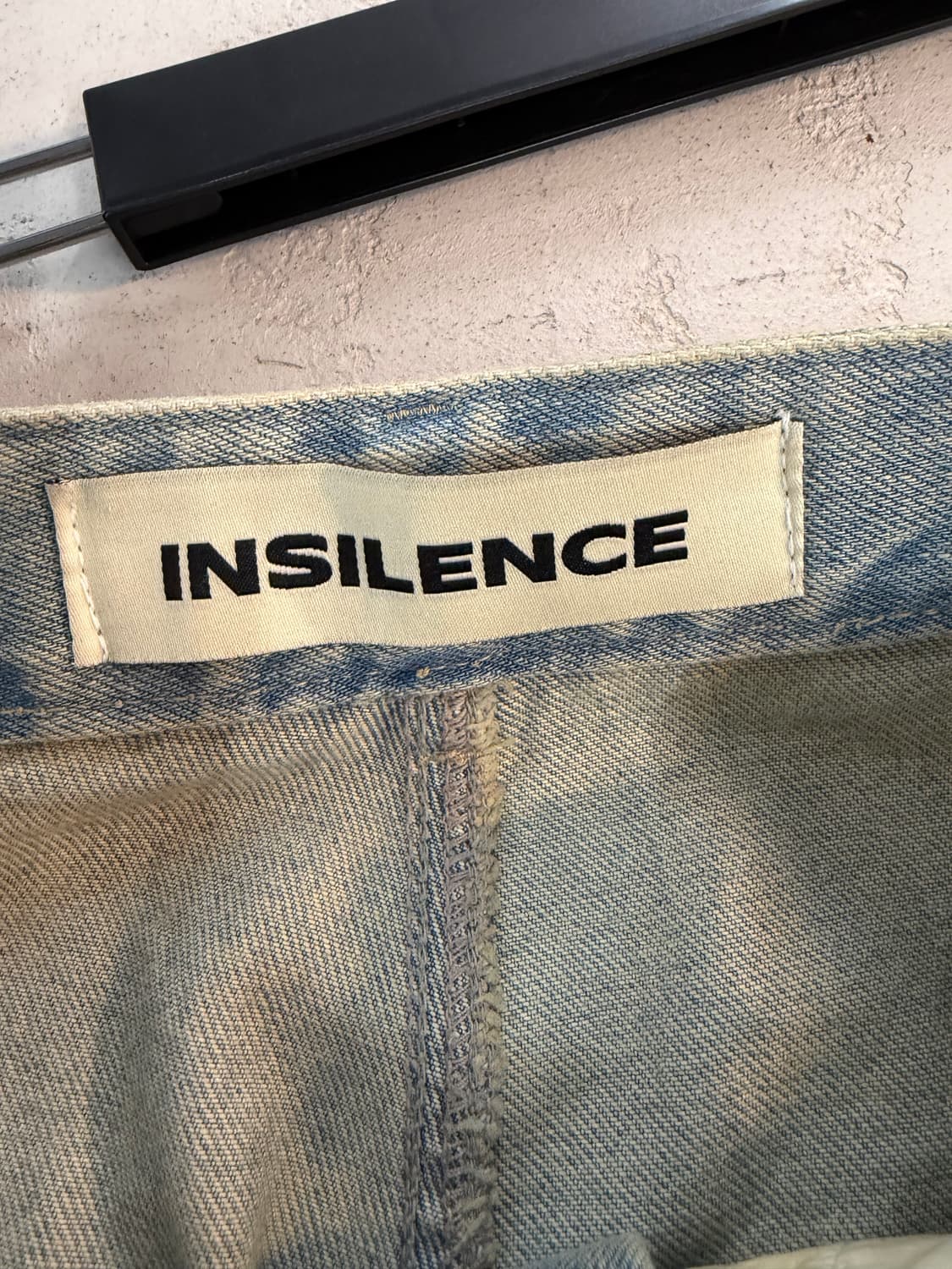 인사일런스 데님 와이드 청바지 S 상품이미지3