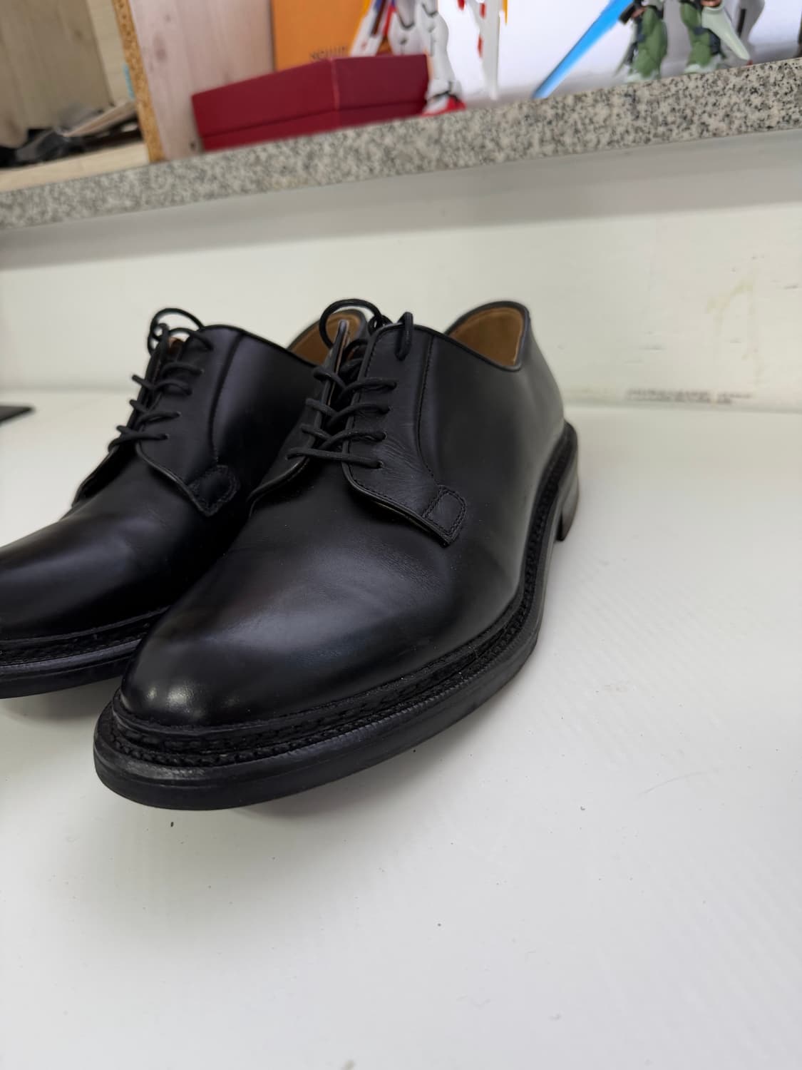정품) 조셉트 블랙 더비 슈즈 레이스업 남성 구두 260 상품이미지2