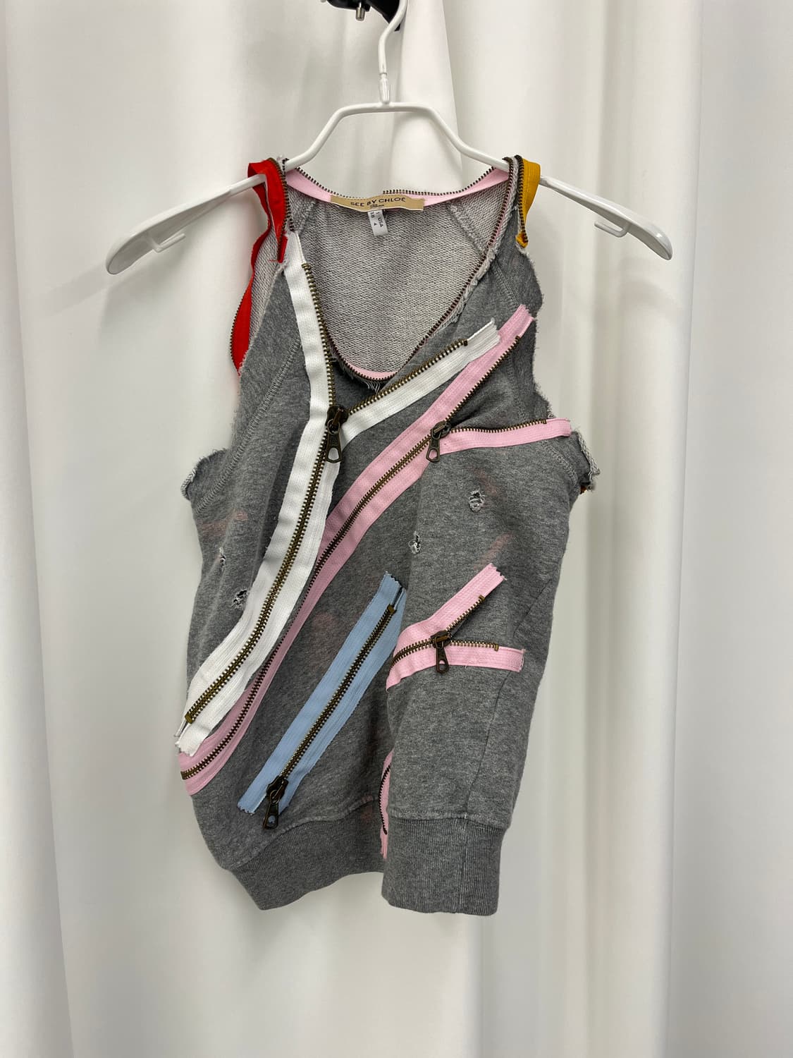 See by chloe zipper asymetric sweat top 상품이미지4