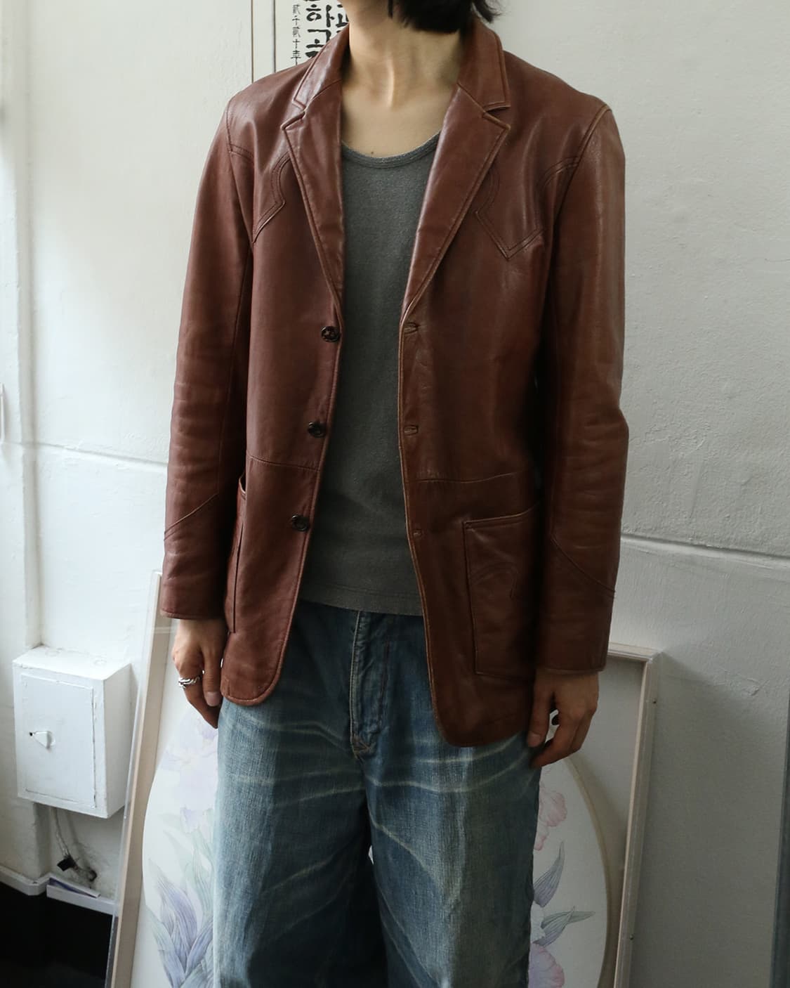 토네이도마트 웨스턴 스타일 레더 자켓  상품이미지2