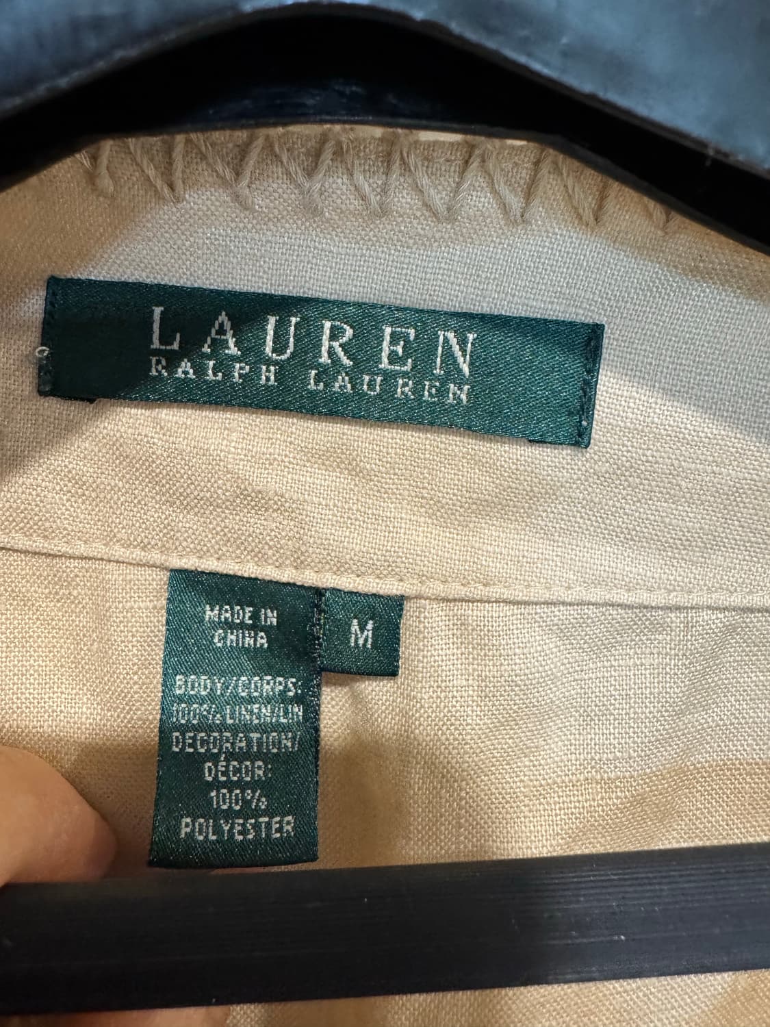 로렌랄프로렌 린넨 자수 블라우스 상품이미지3