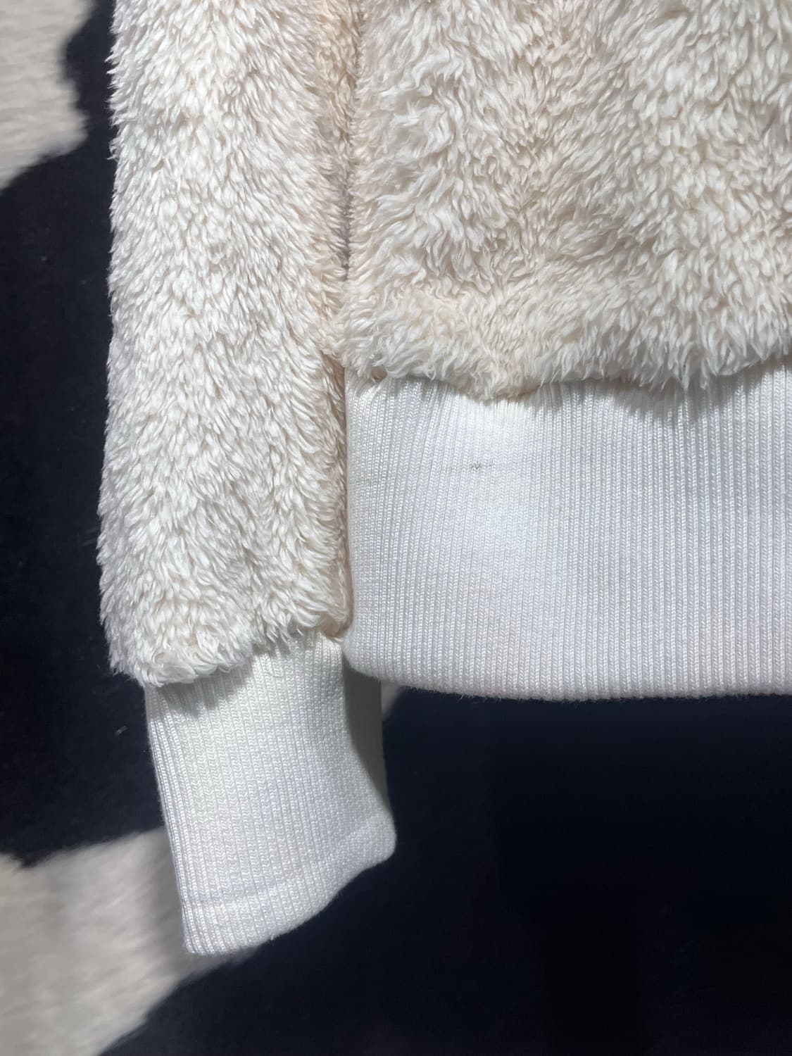 레오파드 레이어드 퍼 후드집업 상품이미지7