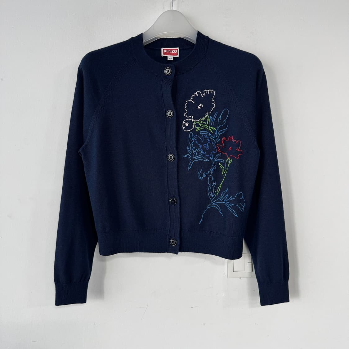 겐조 플라워 스티치 울 니트 가디건 상품이미지3