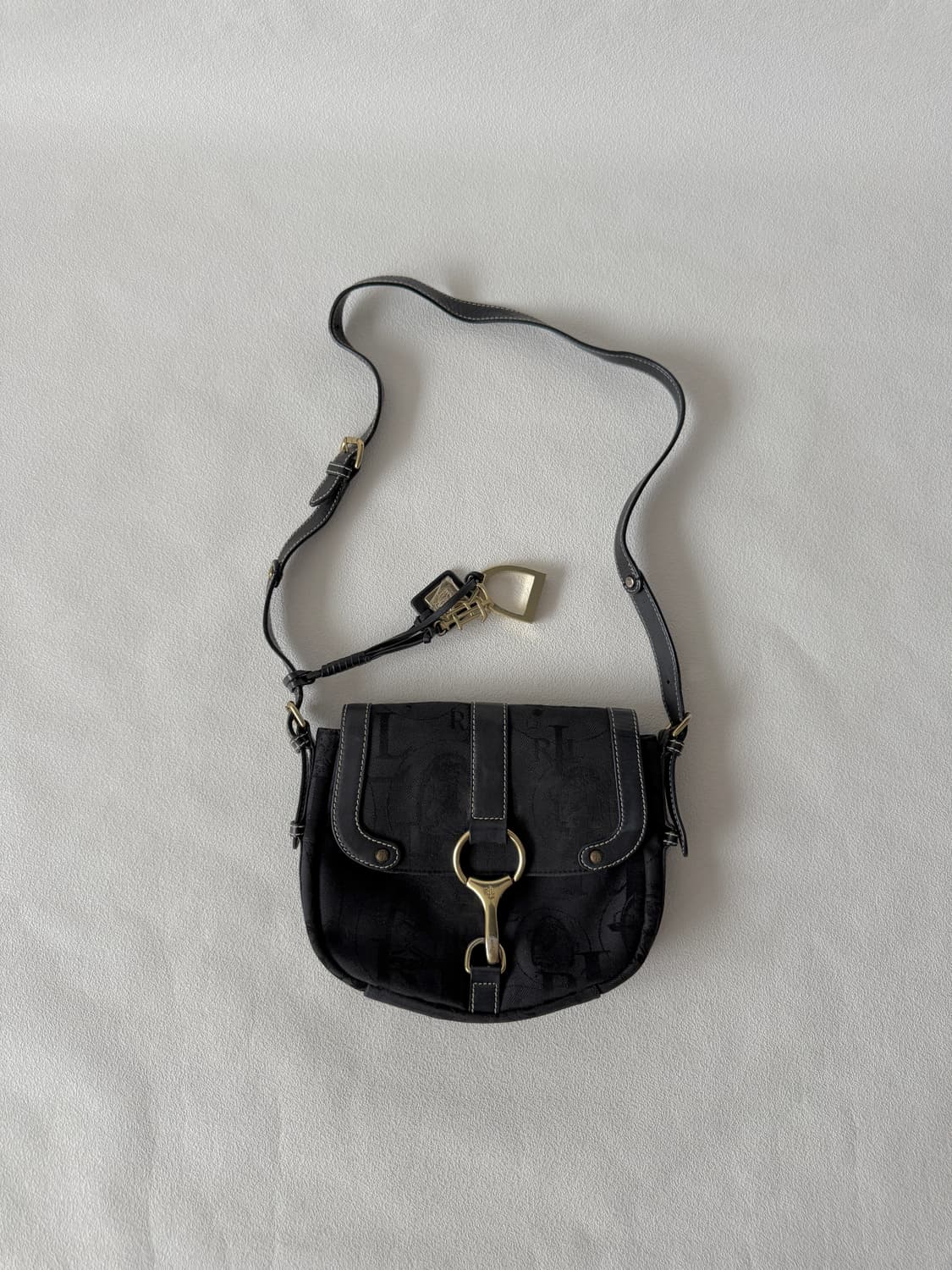 랄프로렌(Ralph Lauren) 원단 레더 크로스백 상품이미지1