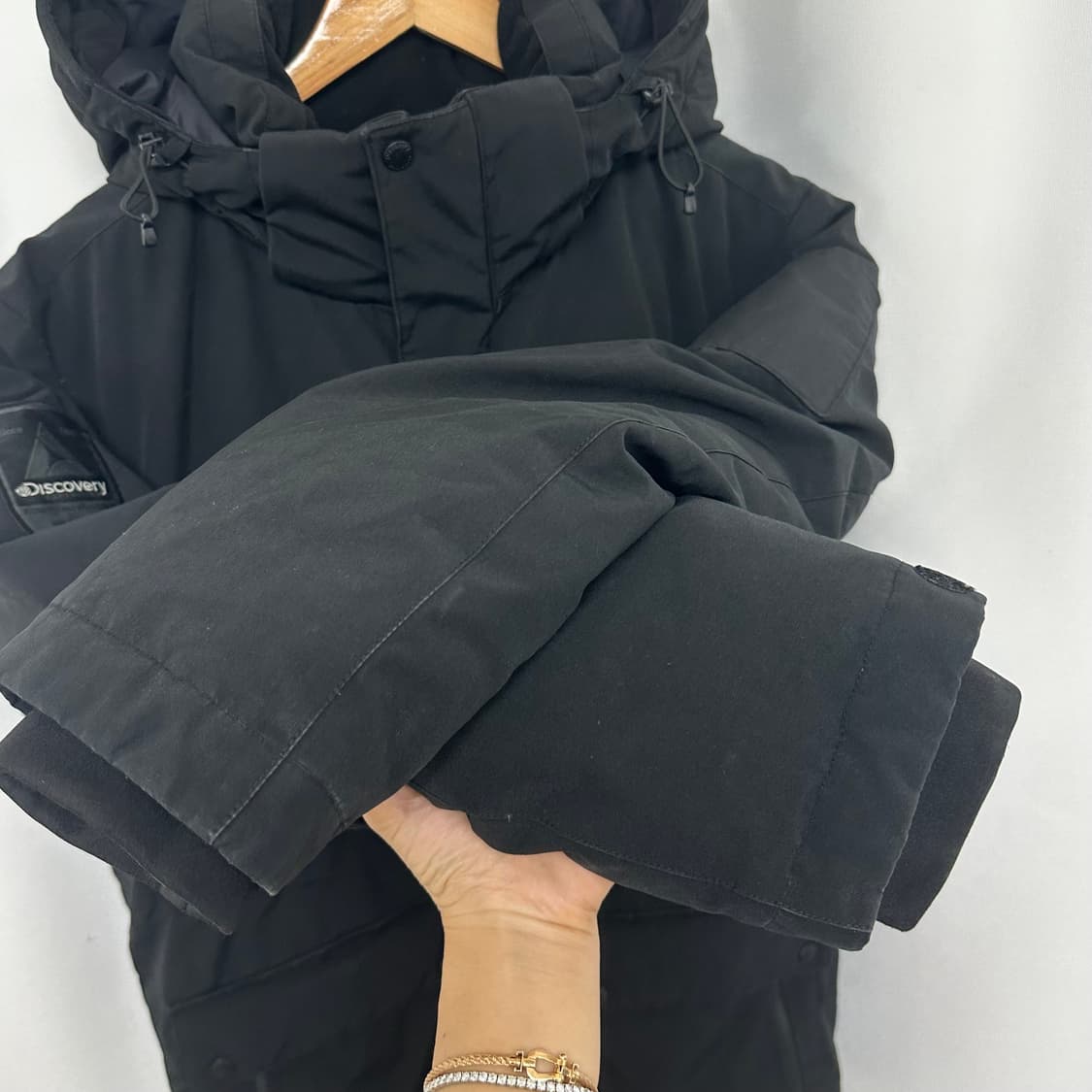   디스커버리 남자 거위털 패딩점퍼 솜빵빵 검정 100 EI 상품이미지6