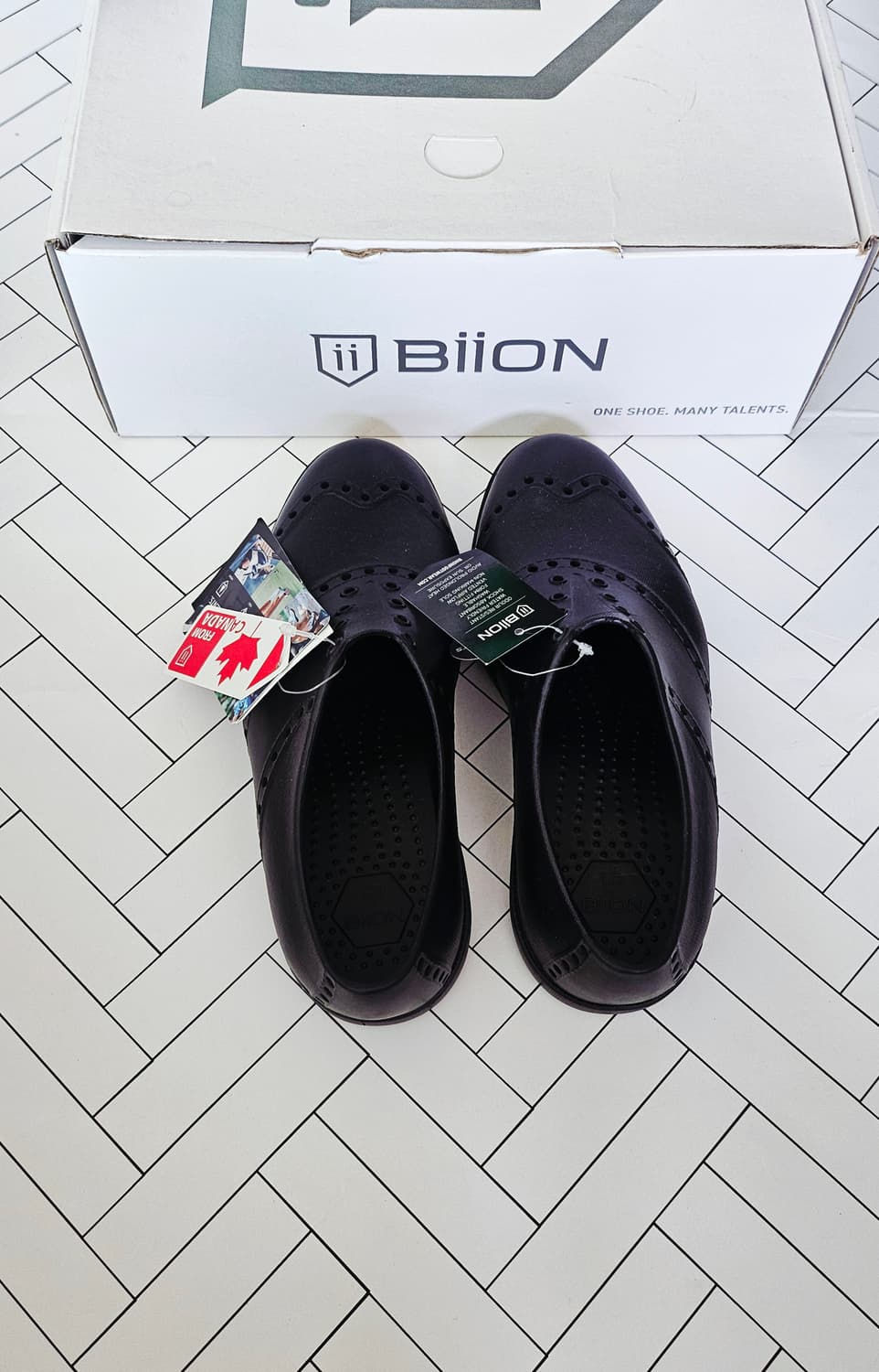 (미착용새상품)비온(BiiON) 클래식 옥스퍼드 블랙 M5/W7 240 상품이미지8