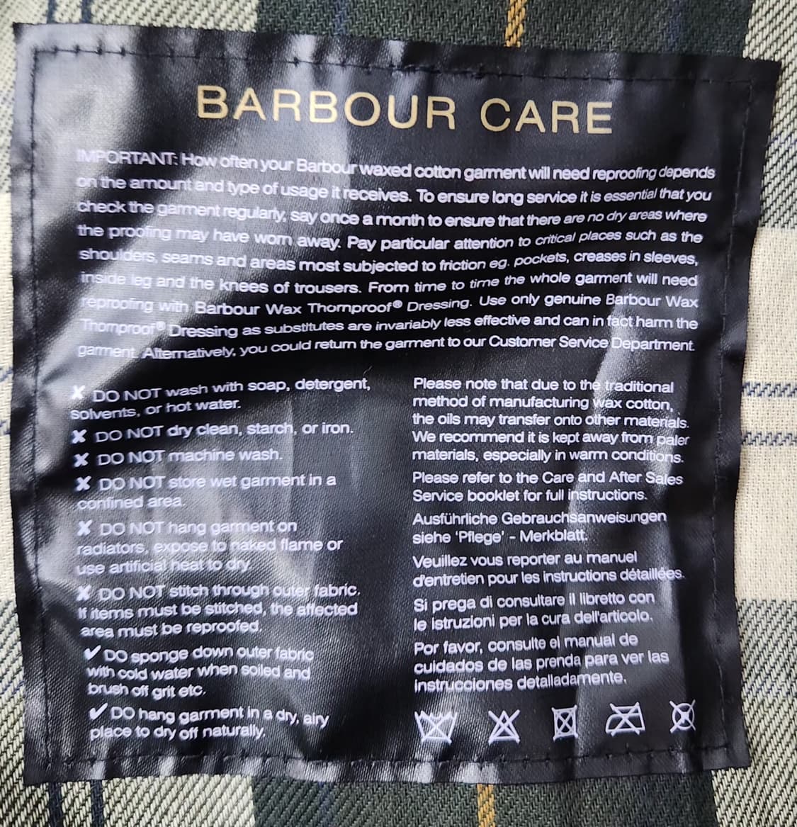 BARBOUR 바버 100 왁스자켓 상품이미지5